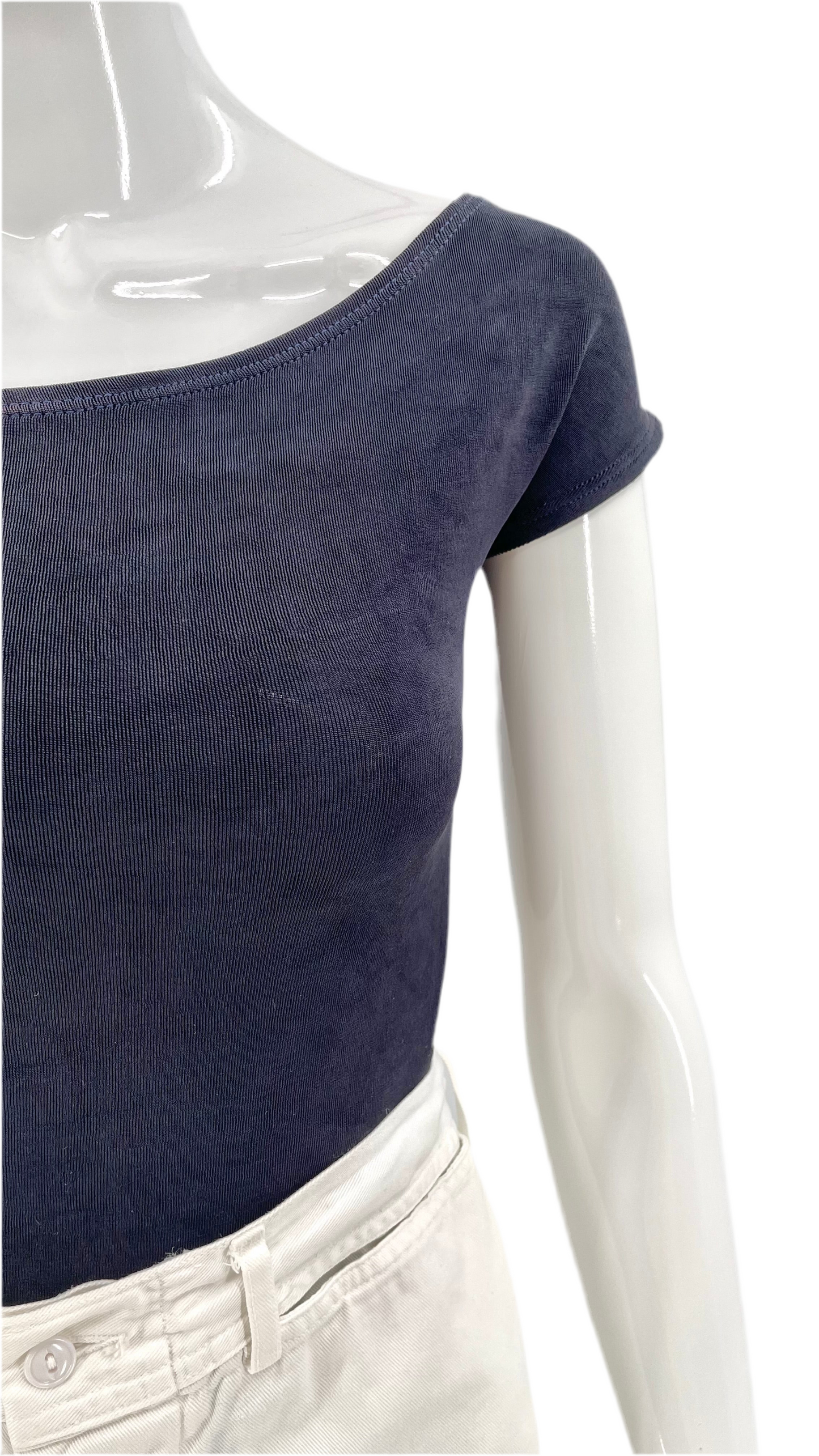 Vintage navy 90s BCBG Max Azria knit top - Size XS-M