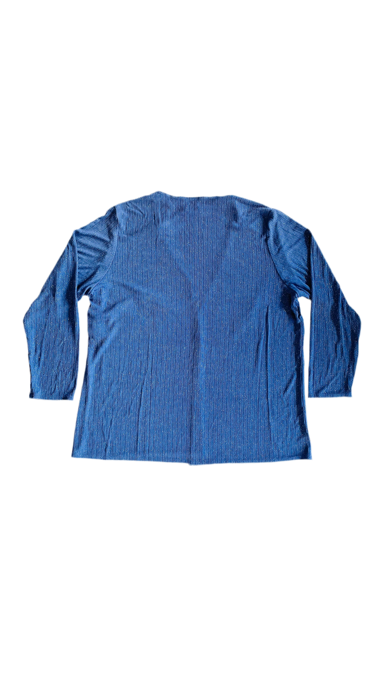 Vintage periwinkle glitter open cardigan - Size XL