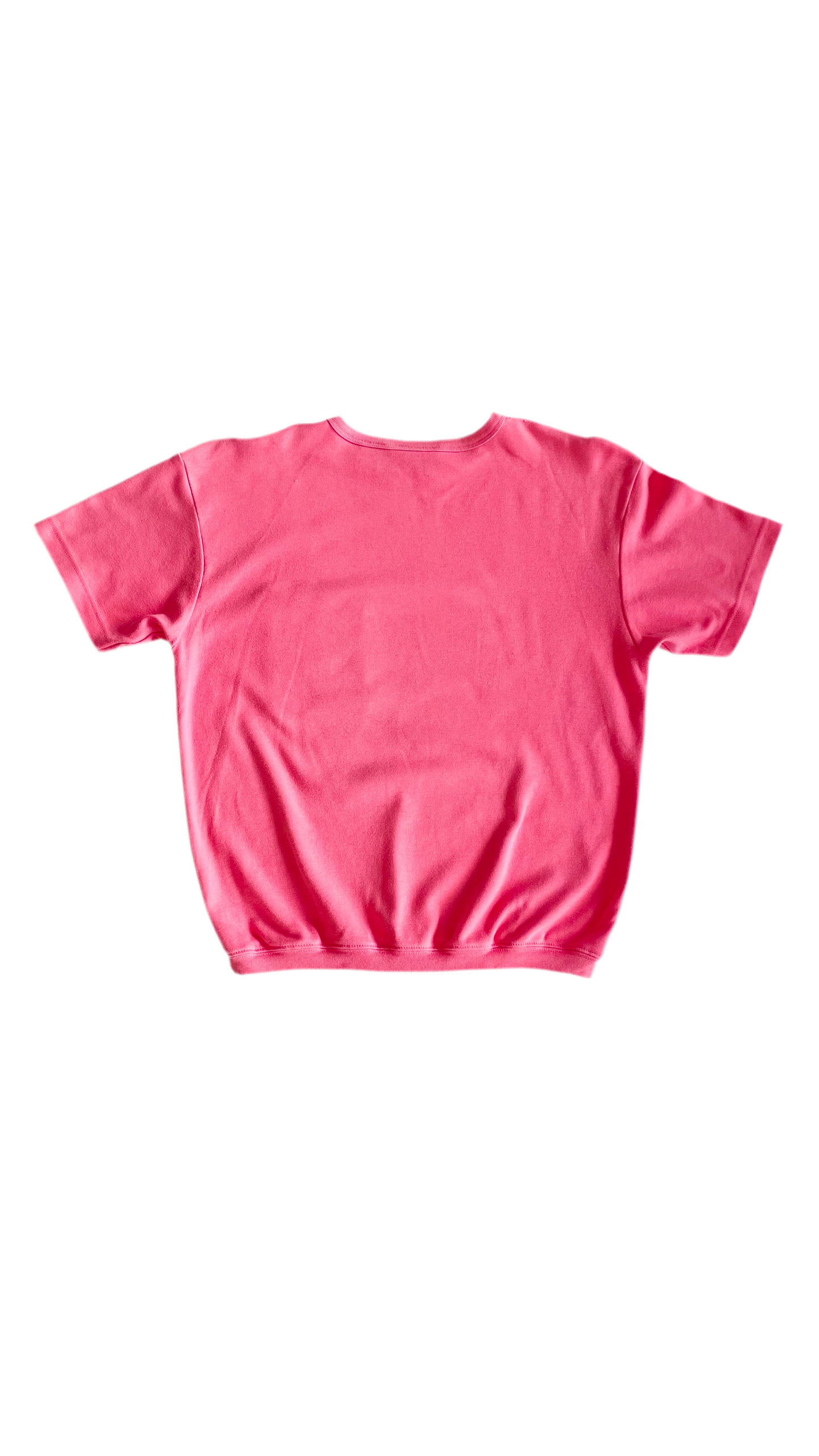 Vintage 90s NORDSTROM bubblegum pink sweatshirt t-shirt - Size M