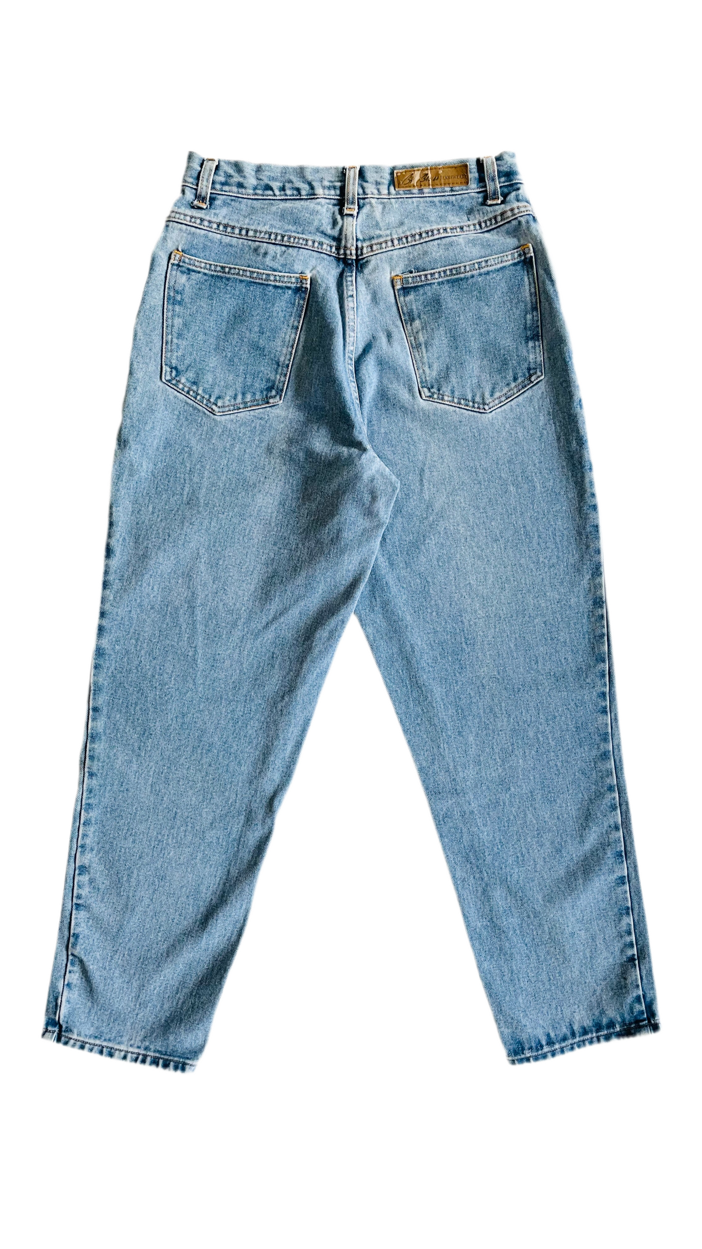 Vintage 90s BILL BLASS blue denim jeans - Size 8P
