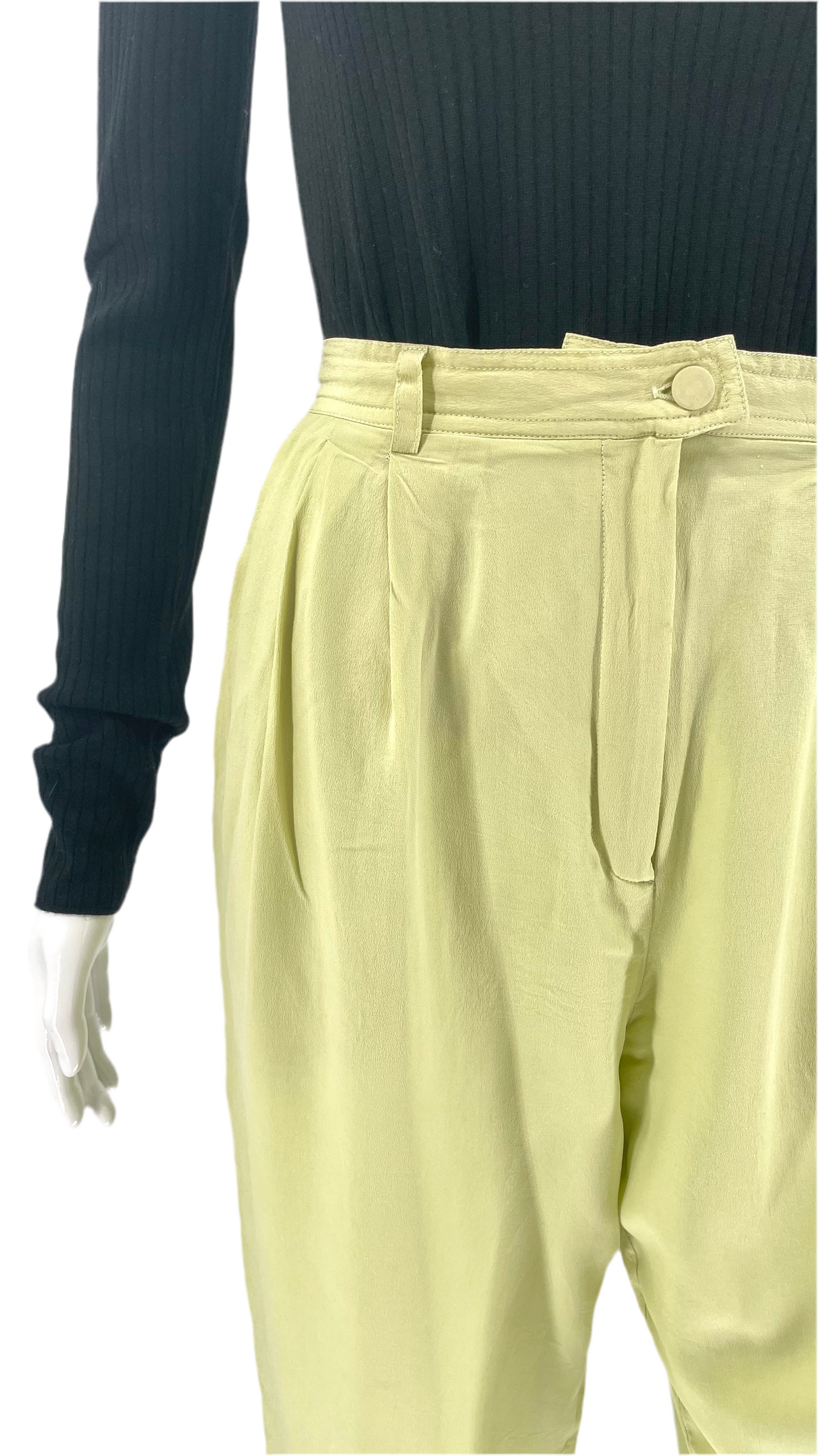 Vintage 90s lime green trousers - Size M