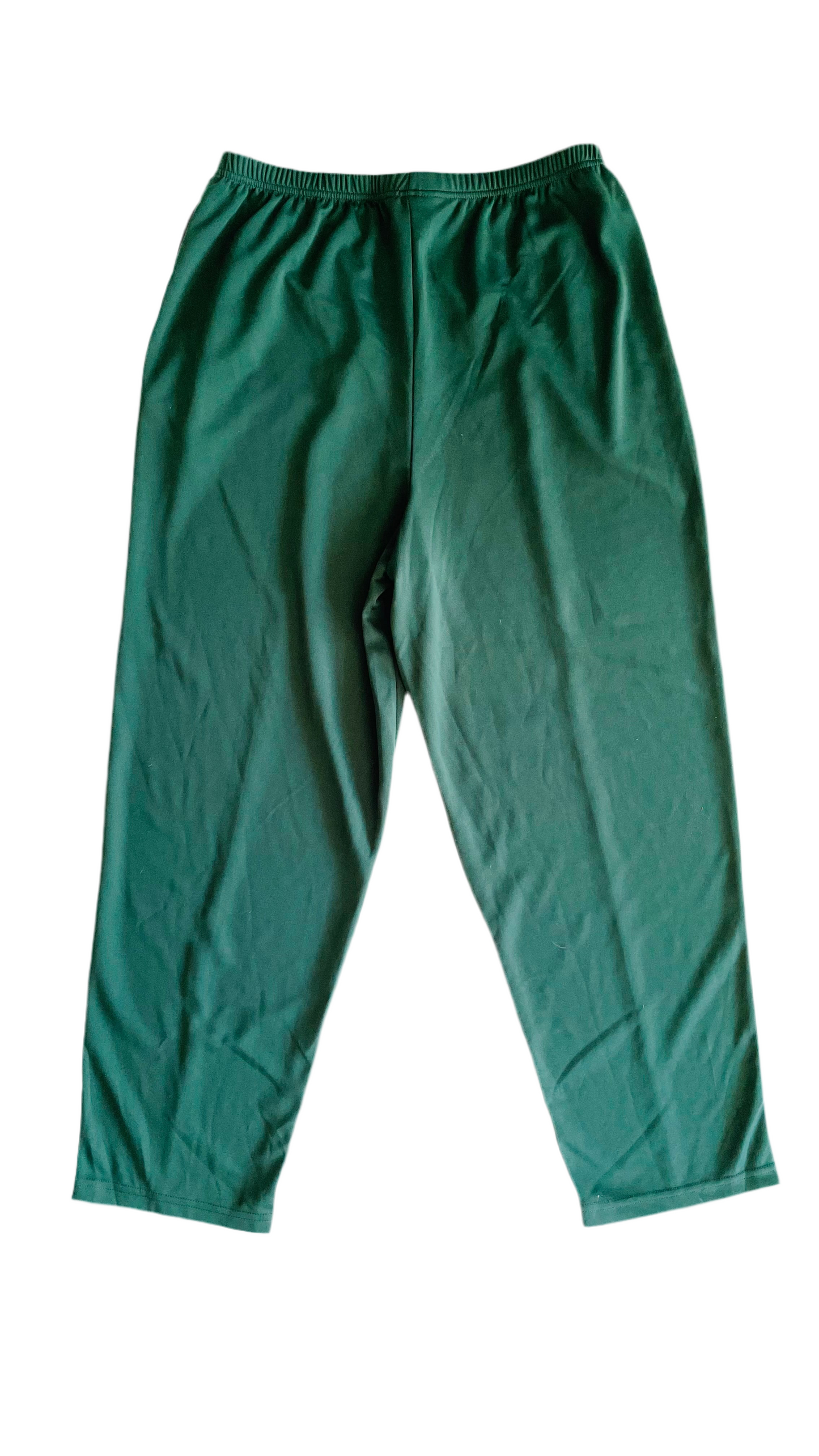 Vintage 90s green warm up track pants - Size 18 / XL