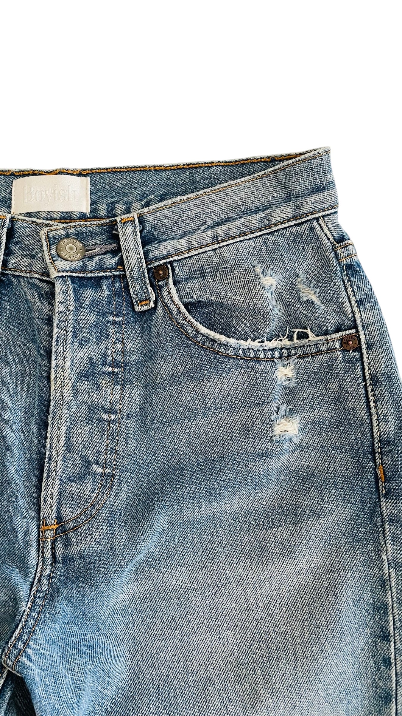 Pre-Loved BOYISH light blue vintage wash slim fit jeans - Size 25 x 28