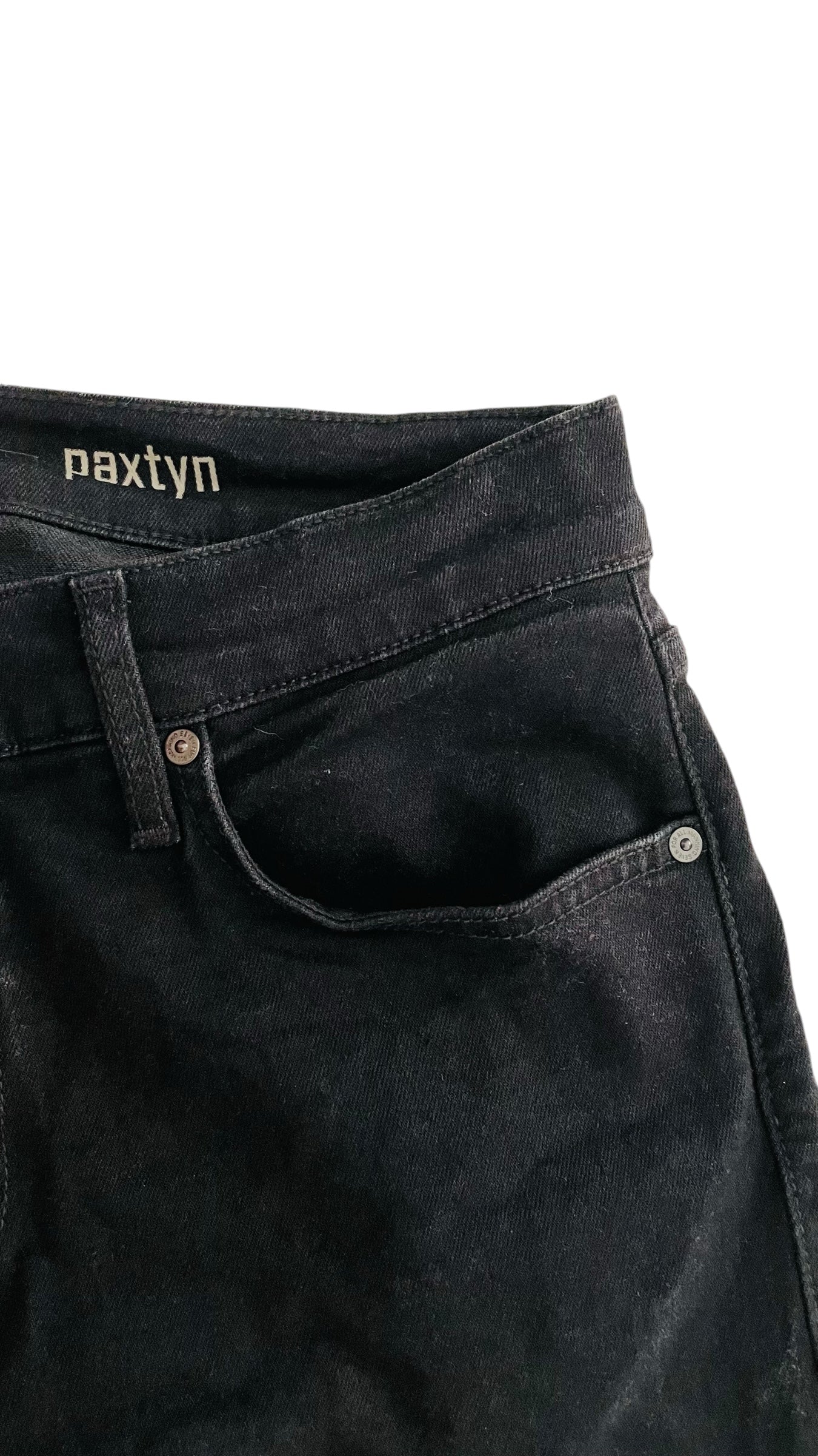 Pre-Loved 7 FOR ALL MANKIND Paxtyn black slim fit jeans - Size 34 x 34
