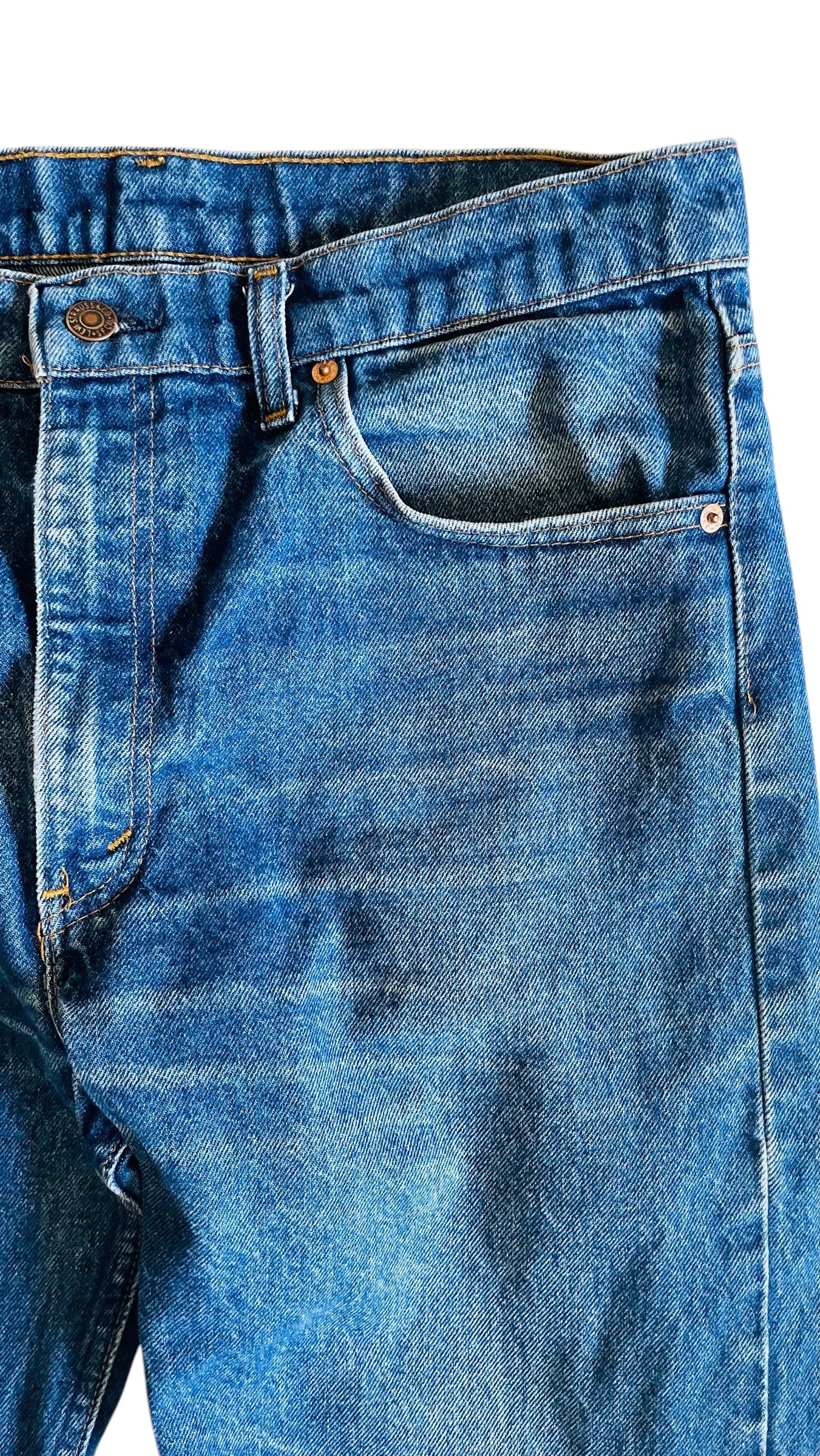 Vintage 90s mid blue LEVIS 505s - Size 35 x 30