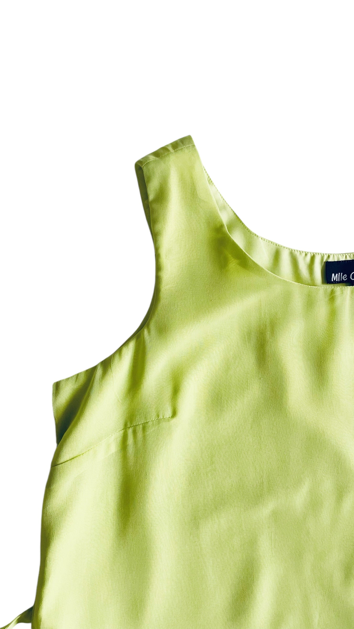 Pre-Loved citrus green maxi dress - Size M - XXL