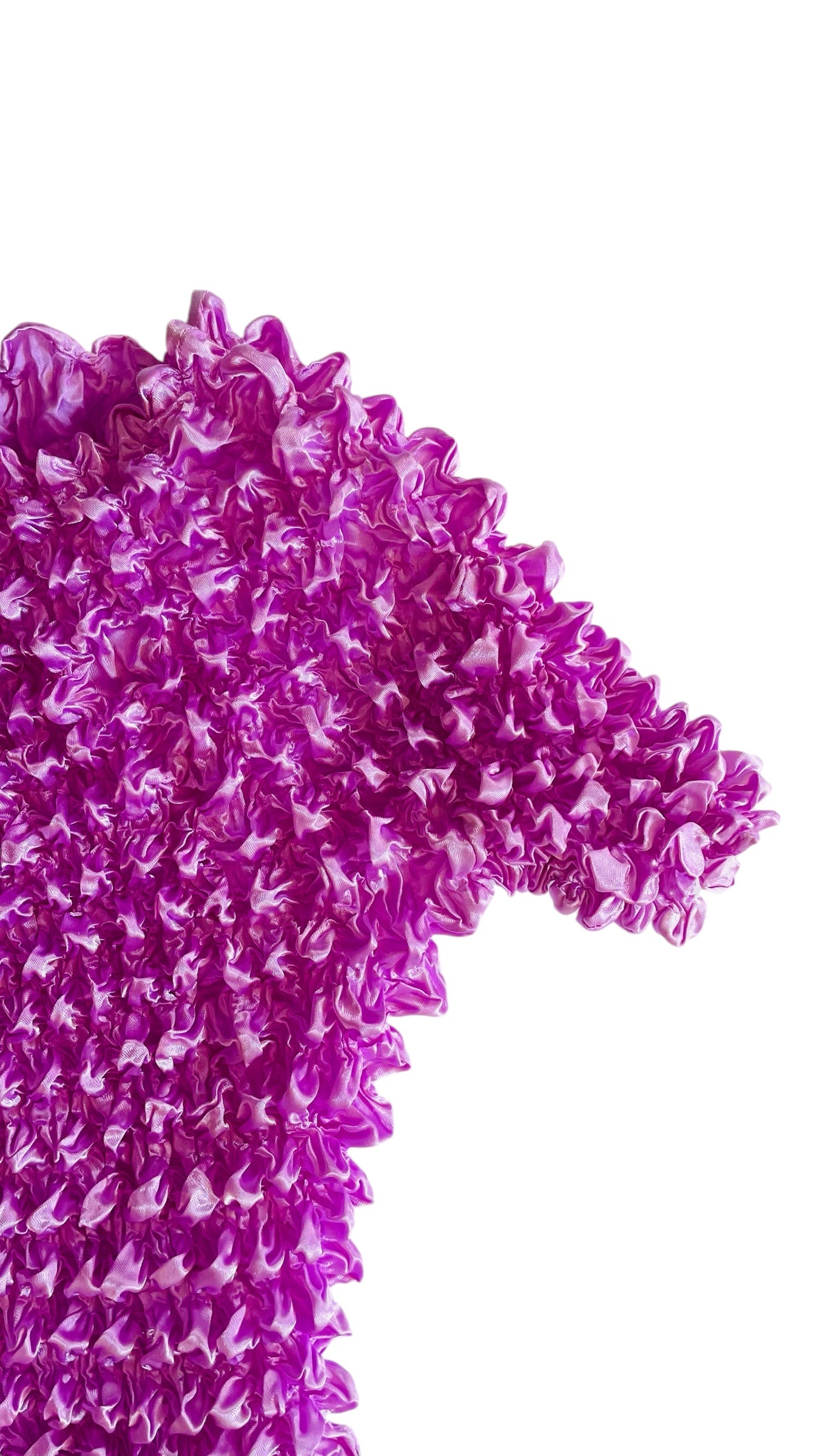 Vintage purple pleated top - One Size