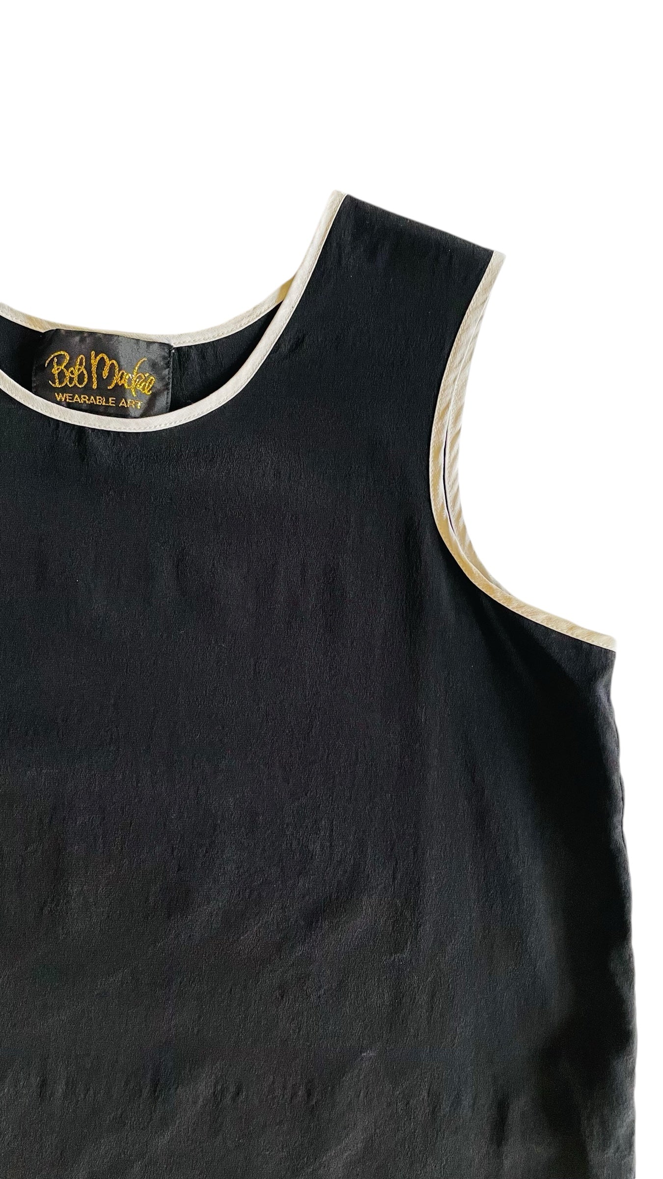 Vintage 90s BOB MACKIE black & white tank top - Size S