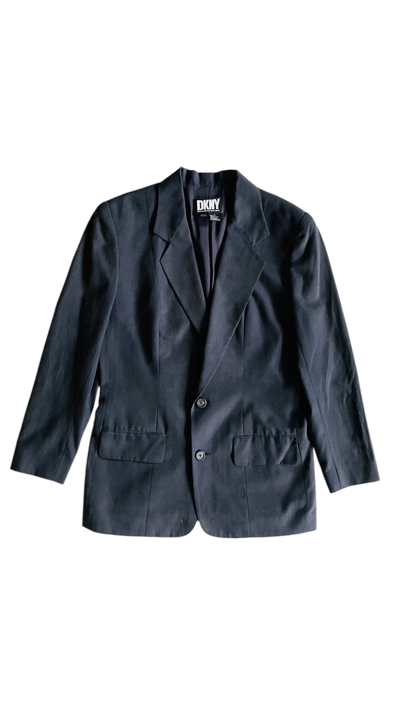 Vintage 90s DKNY navy blazer - Size 4