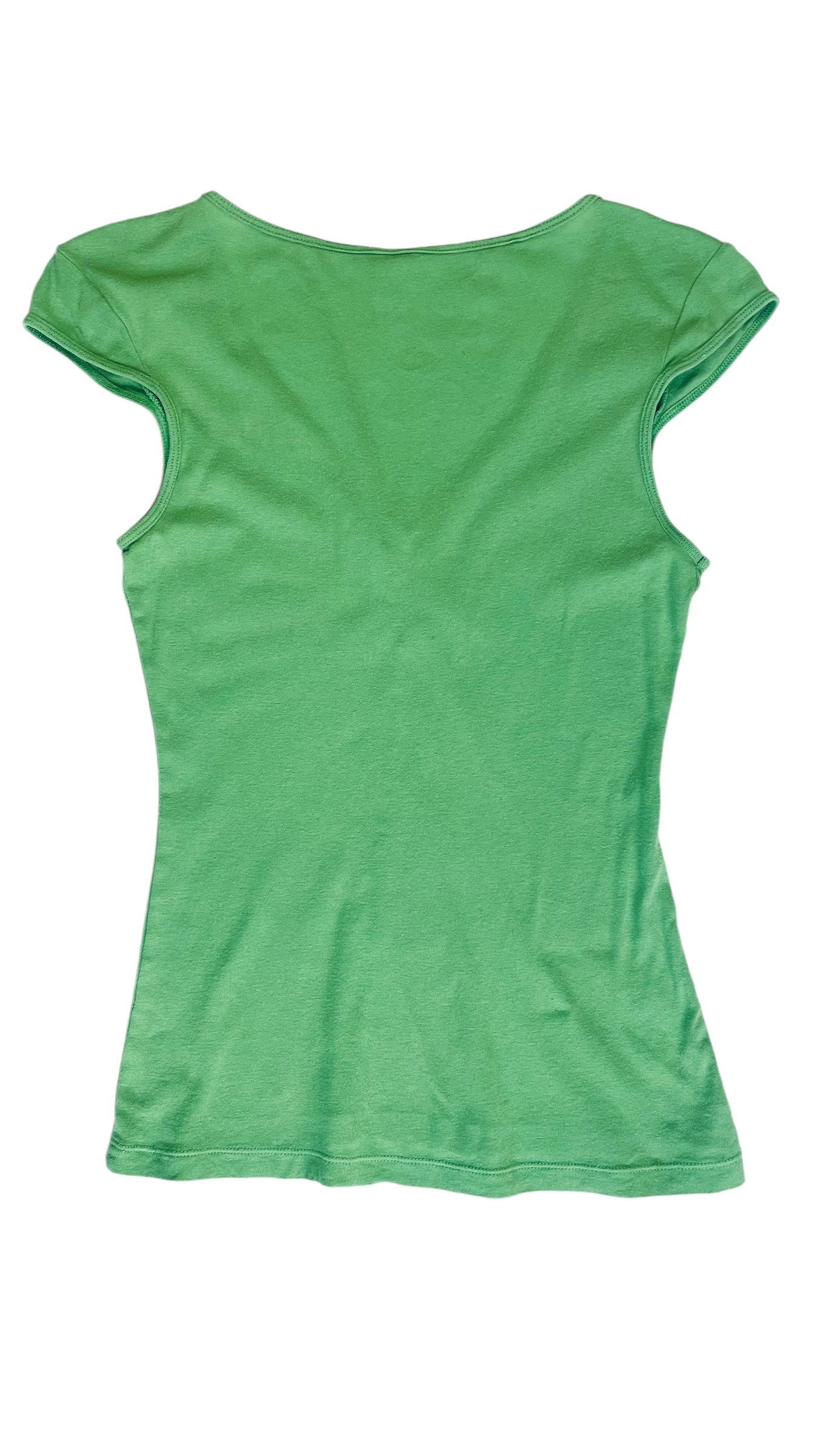 Vintage AMERICAN APPAREL Y2K green t shirt - Size M