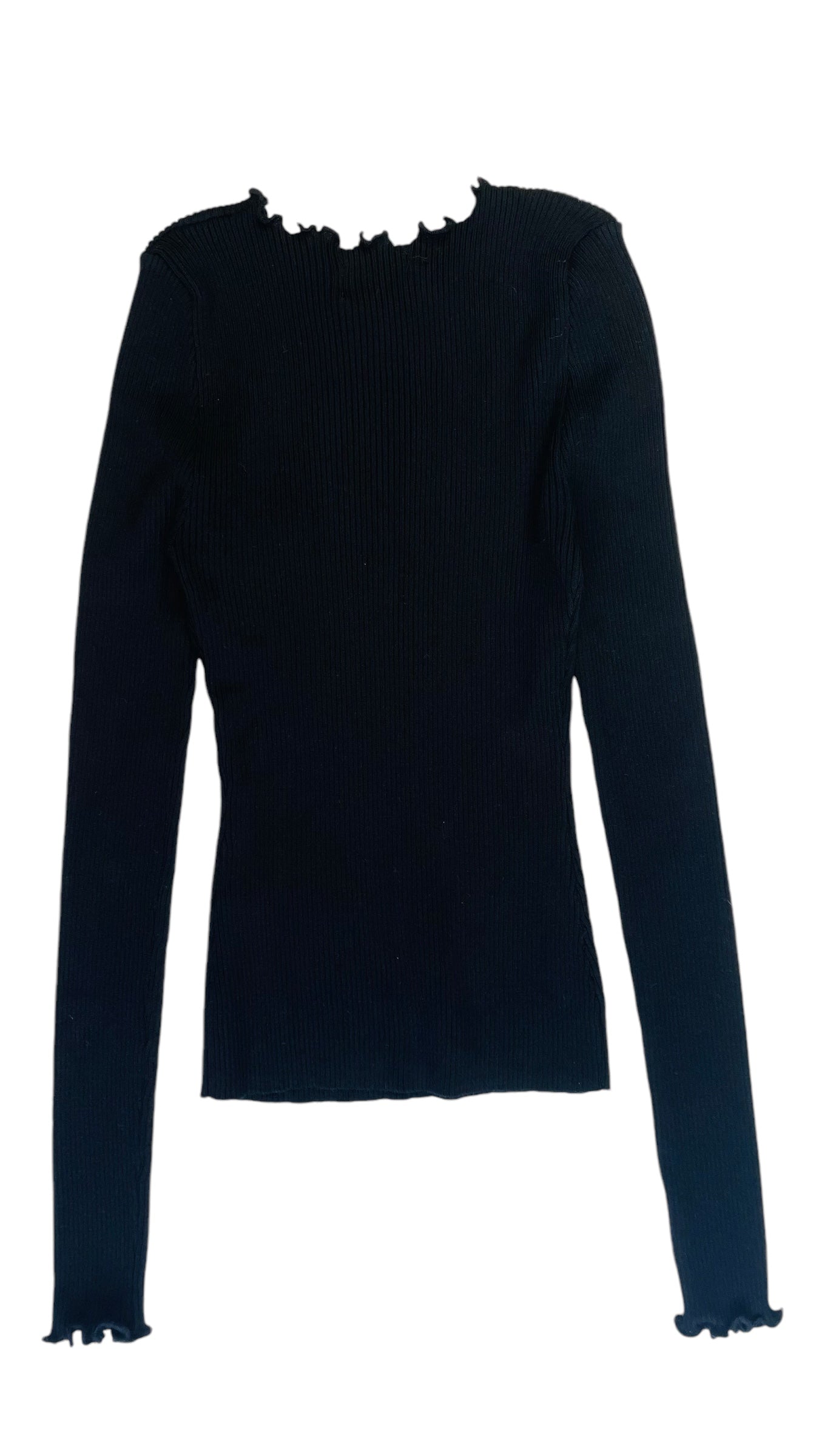Pre-Loved black DISSH long sleeve knit top - Size L