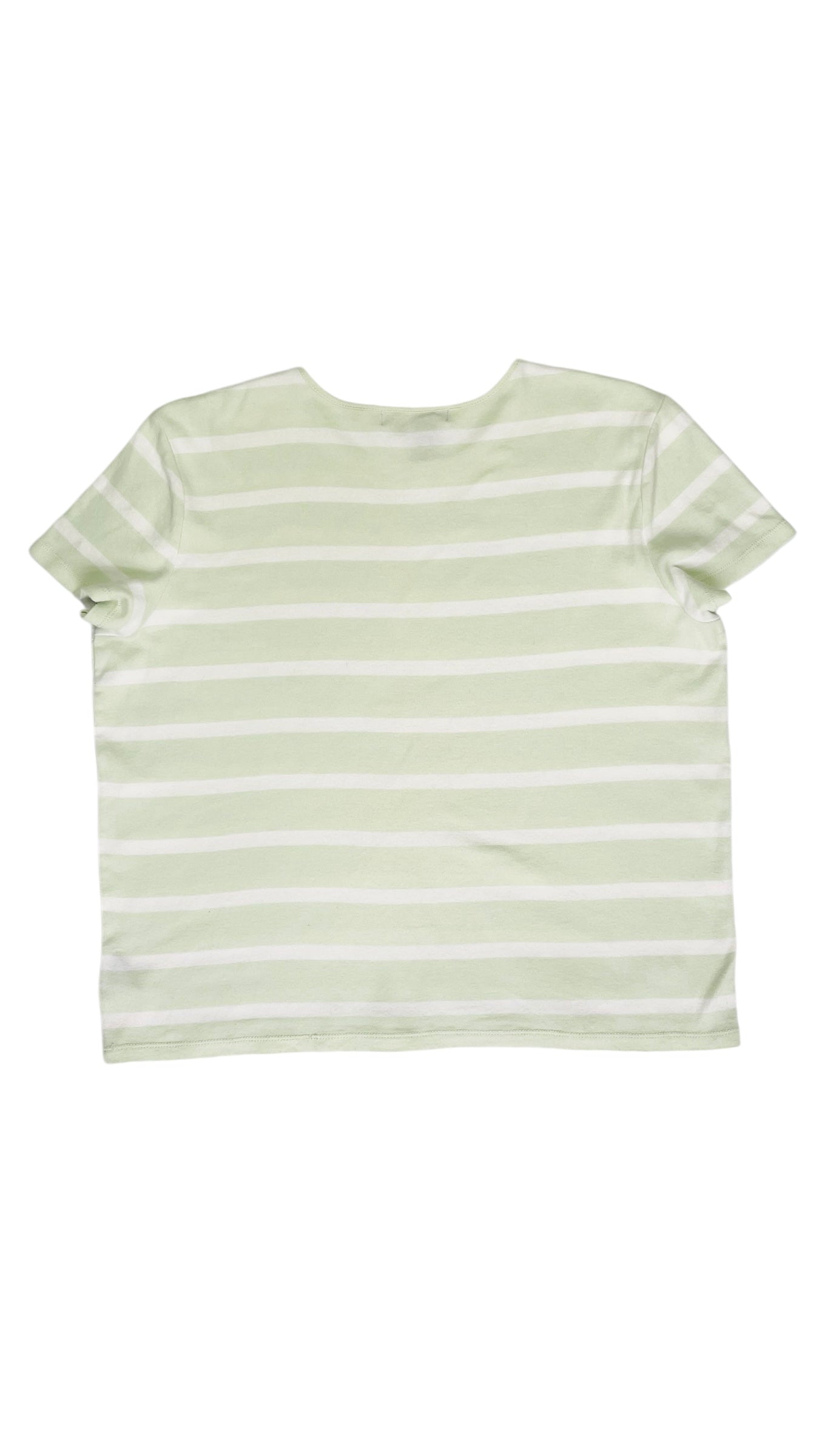 Vintage 90s LAUREN RALPH LAUREN mint green striped knit t shirt - Size L