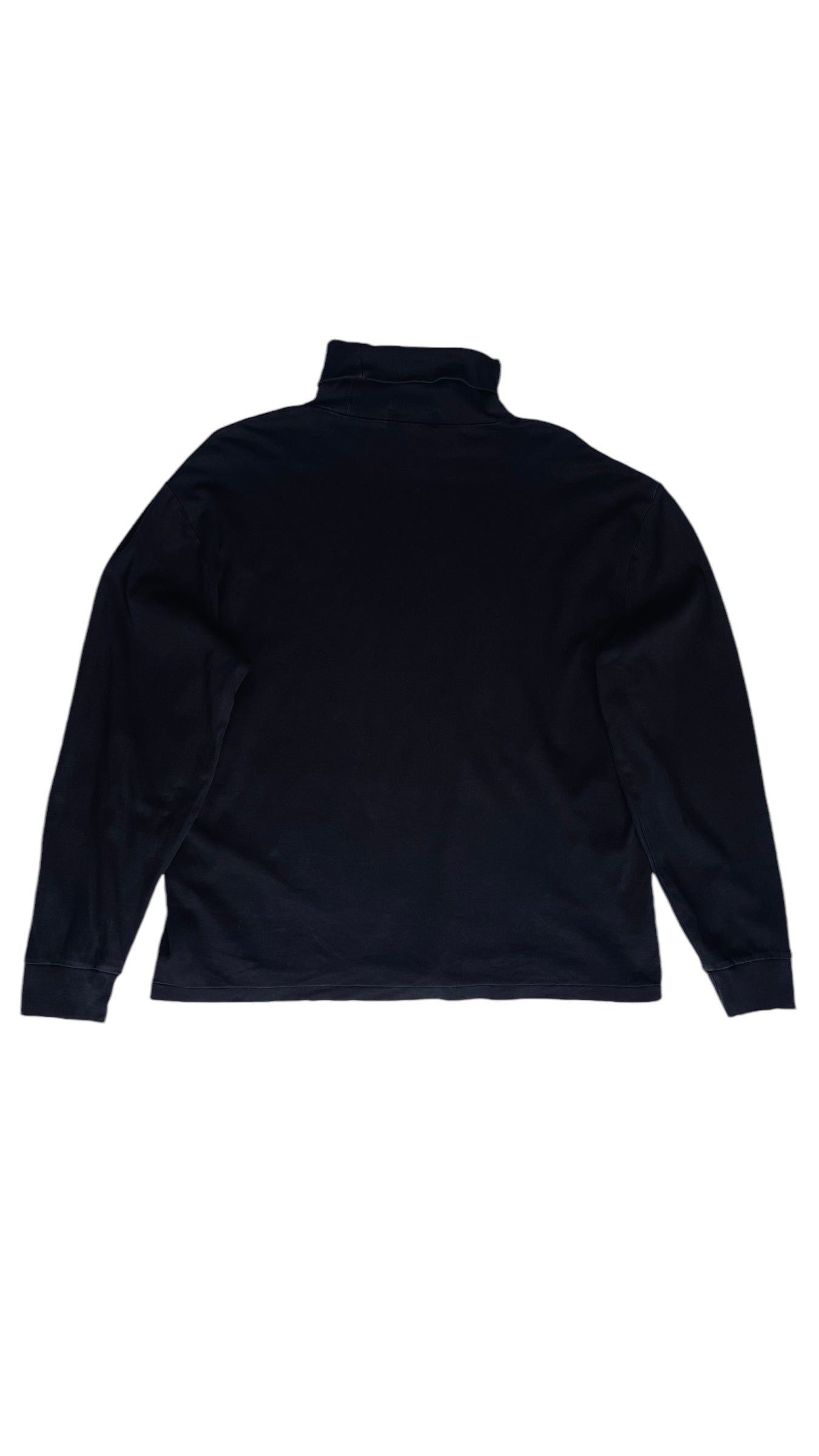 Vintage 90s POLO RALPH LAUREN black knit turtleneck - Size L