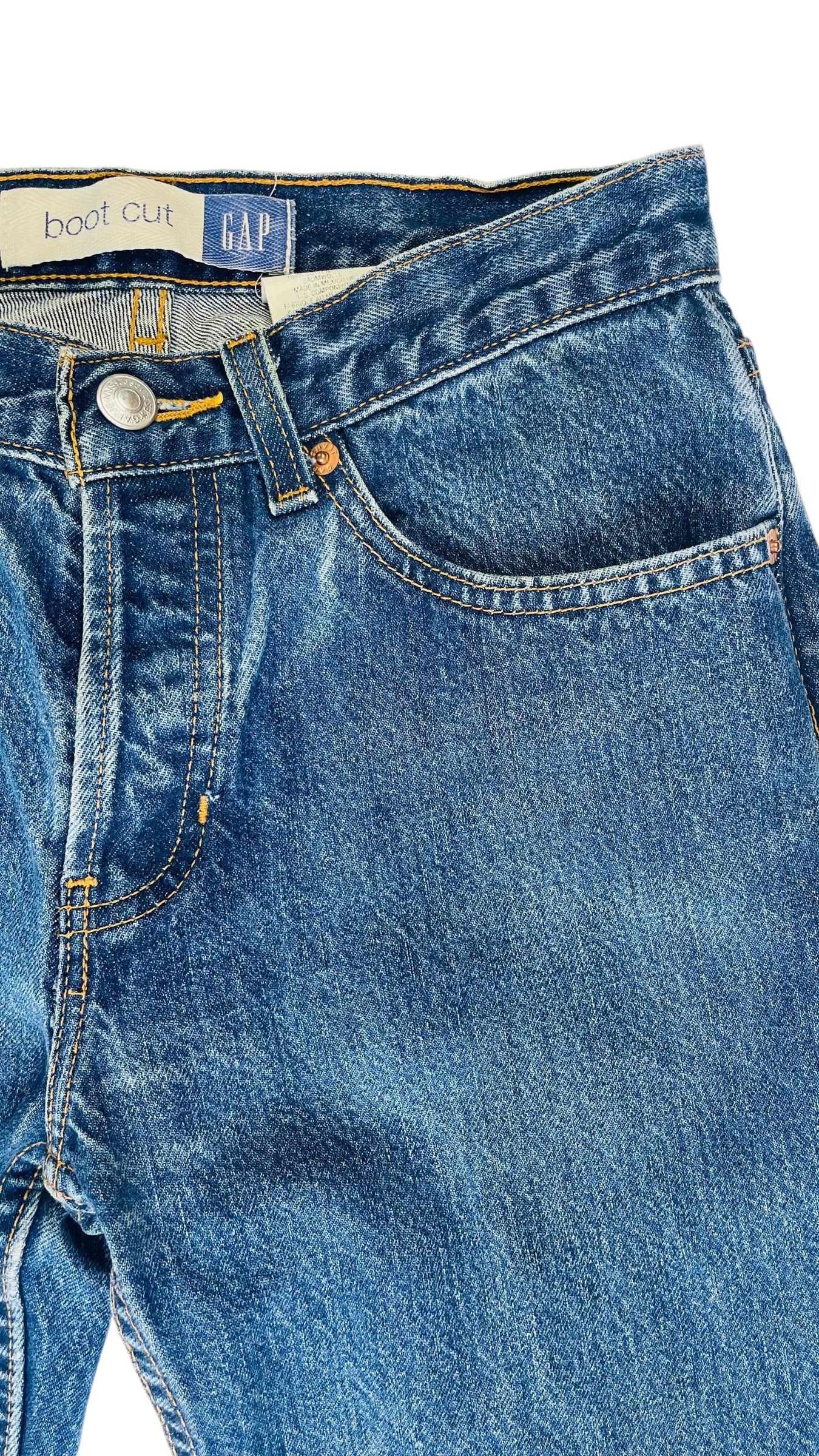 Vintage 90s GAP mid blue bootcut jeans - Size 2