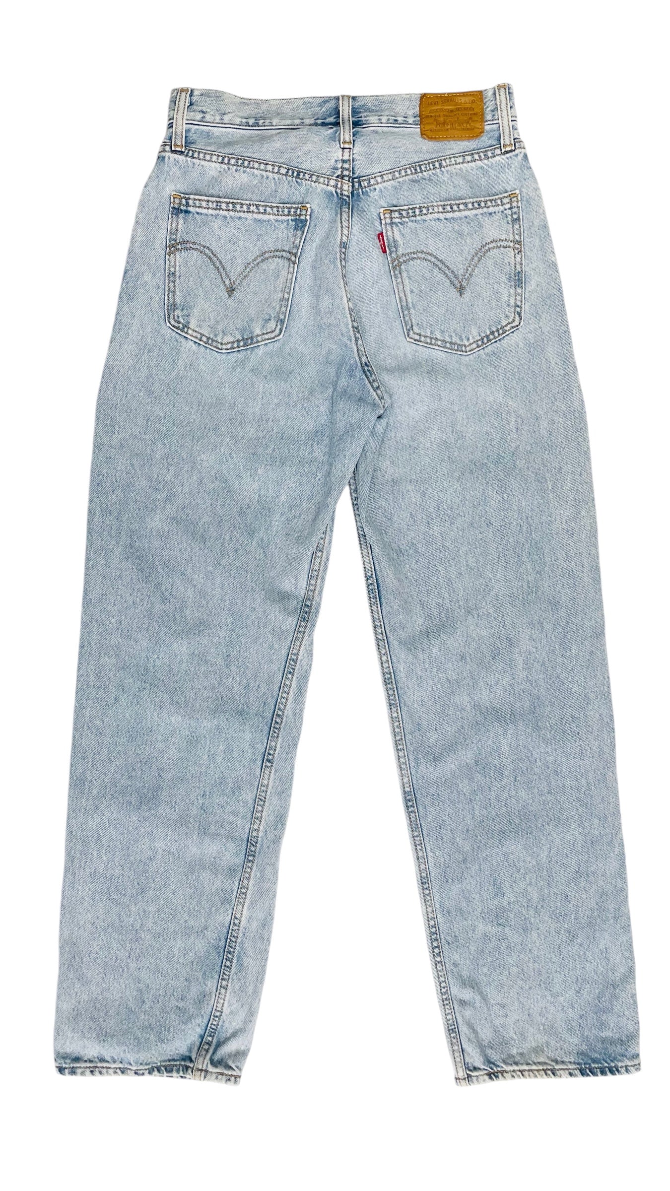 Pre-Loved light blue LEVI’S barrel leg jeans - Size 25 x 29