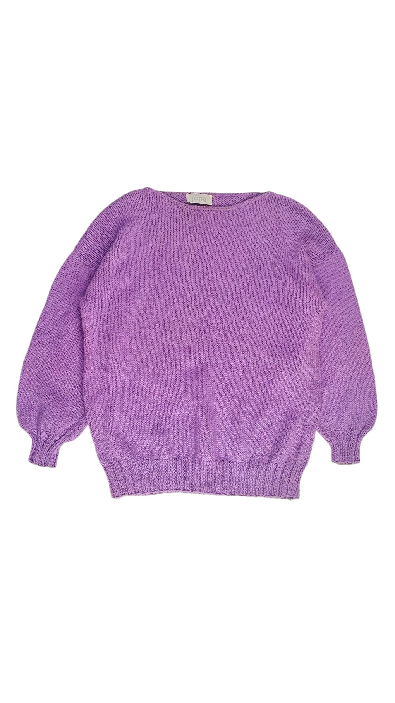 Vintage 90s purple knit sweater- Size M