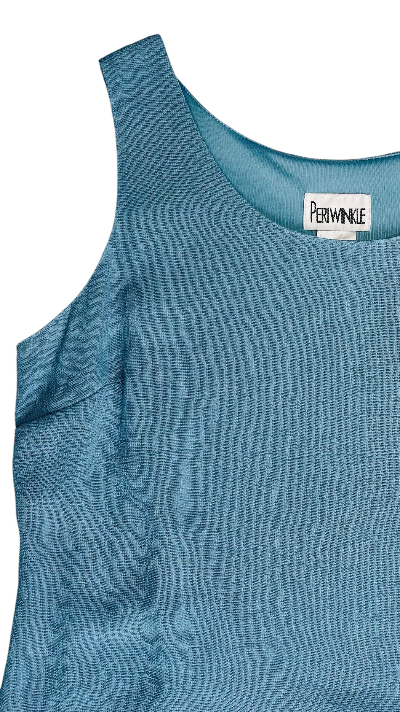 Vintage 90s light blue maxi tank dress - Size L