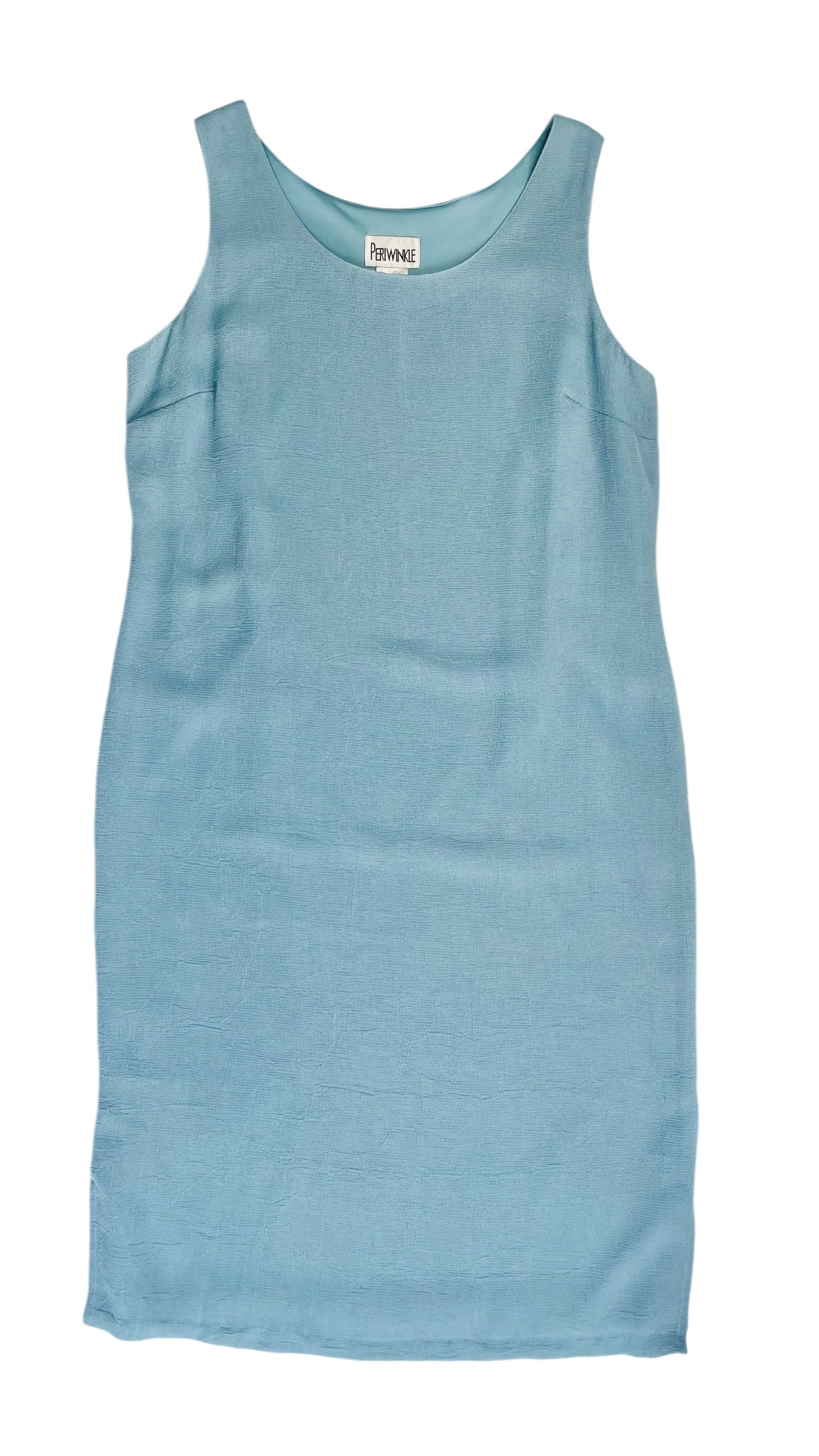 Vintage 90s light blue maxi tank dress - Size L