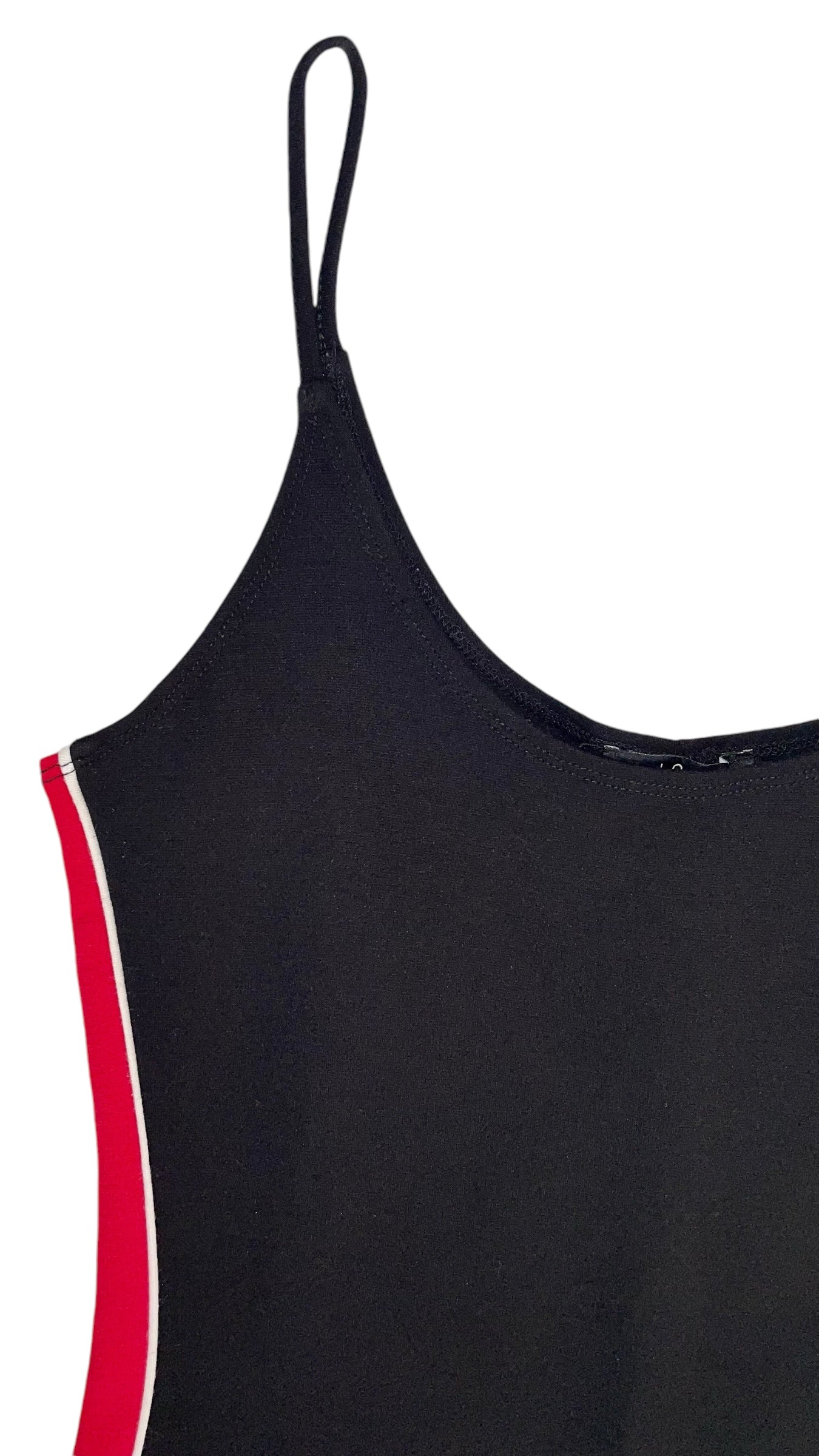 Pre-Loved black sporty mini tank dress - Size S