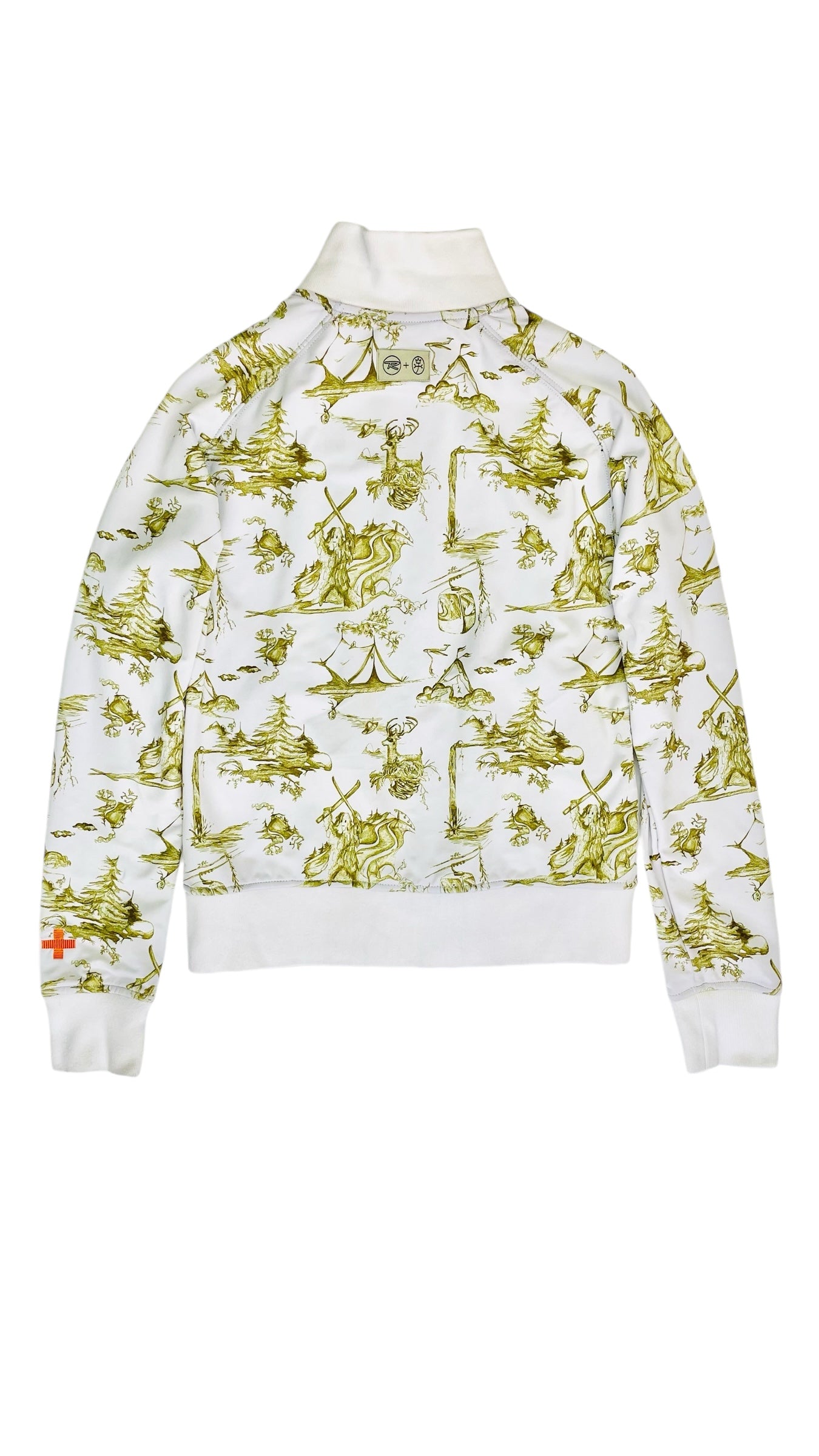 Vintage Y2K JC DE CASTELBAJAC X ROSSIGNOL white outdoor print knit jacket - Size M