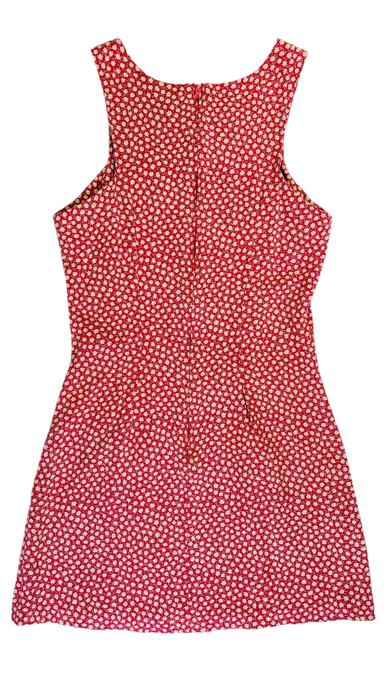 Vintage 90s RAMPAGE dusty pink ditzy floral mini tank dress - Size 7