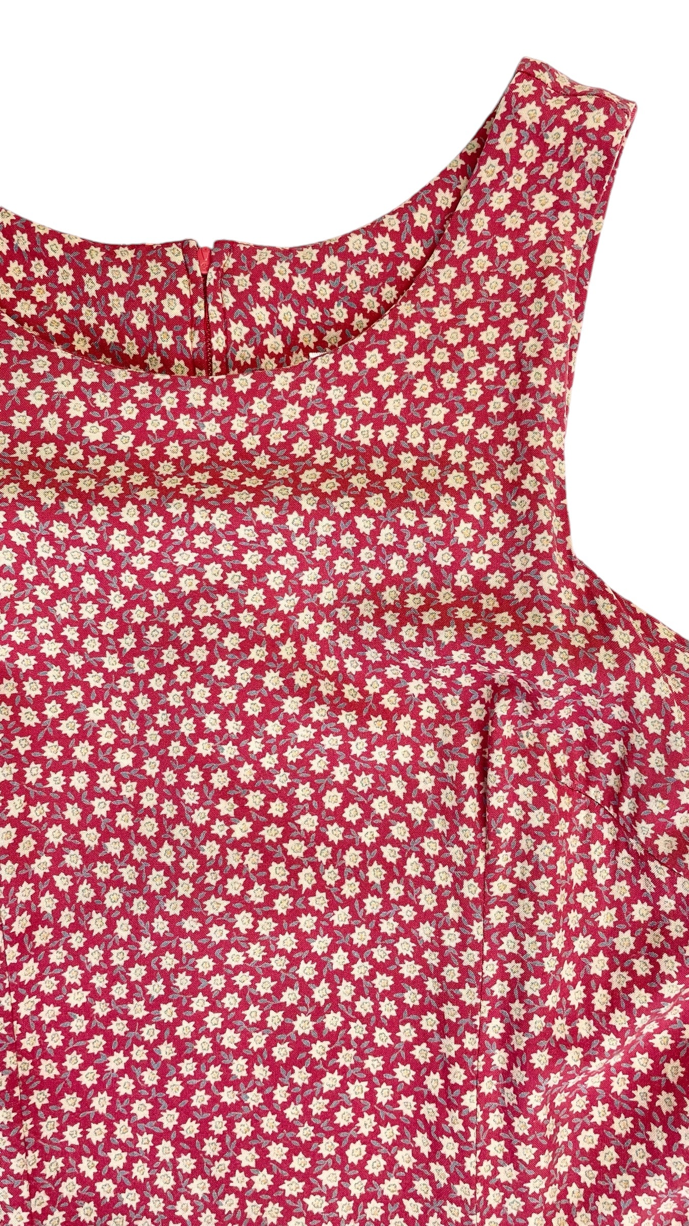 Vintage 90s RAMPAGE dusty pink ditzy floral mini tank dress - Size 7