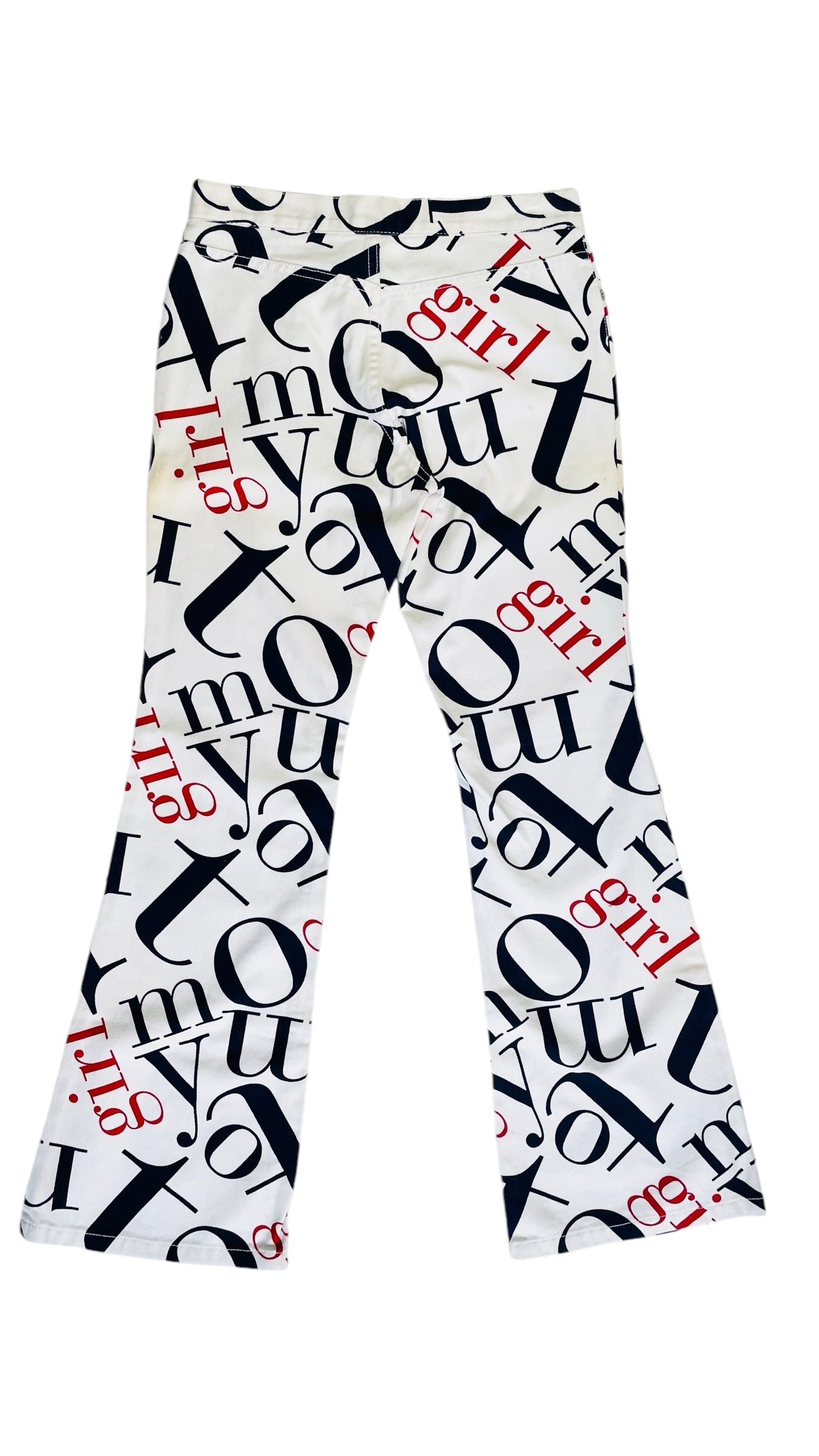 Vintage Y2K TOMMY GIRL logo print flare jeans - Size 5