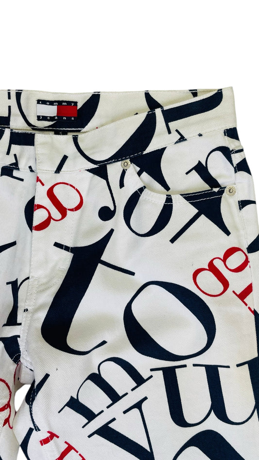 Vintage Y2K TOMMY GIRL logo print flare jeans - Size 5