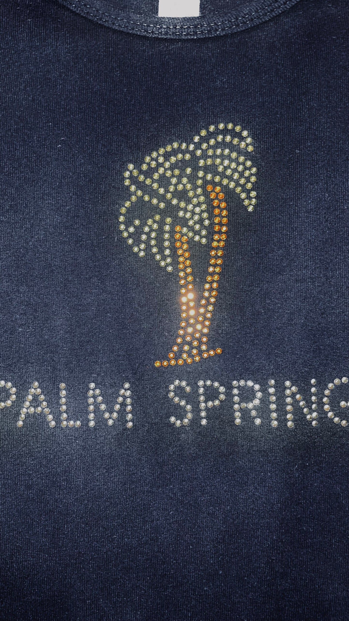 Vintage 90s blue black Palm Springs souvenier t shirt - Size L