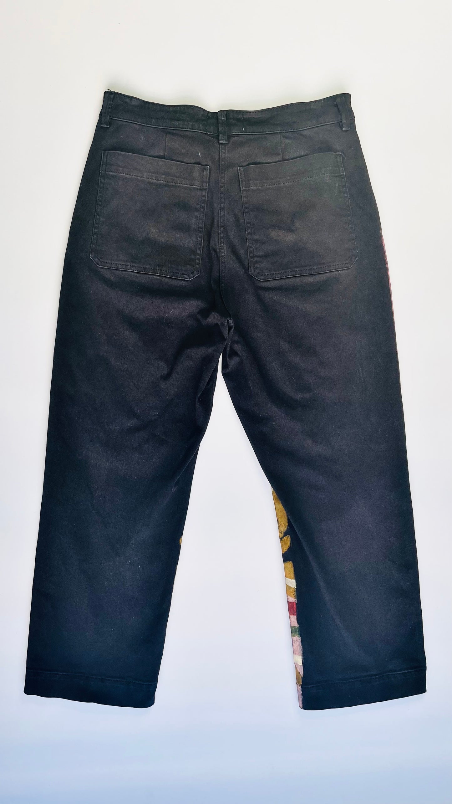 Repurposed trousers - Flora 1 - Size 10 - 33 x 26