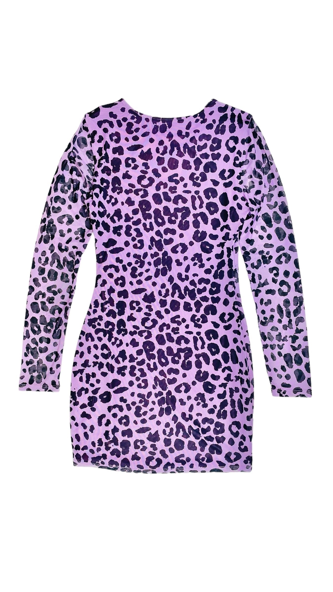 Pre-Loved LOVERS AND FRIENDS purple leopard print mini dress - Size S