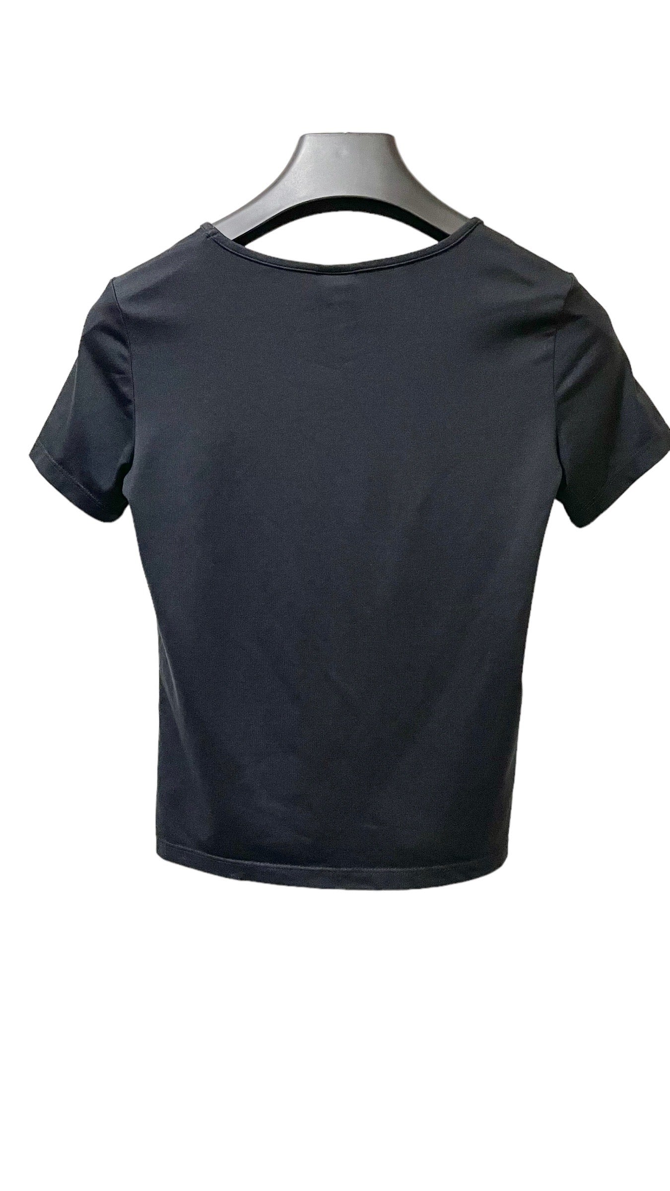 Vintage 90s black short sleeve ballet t shirt top - Size S