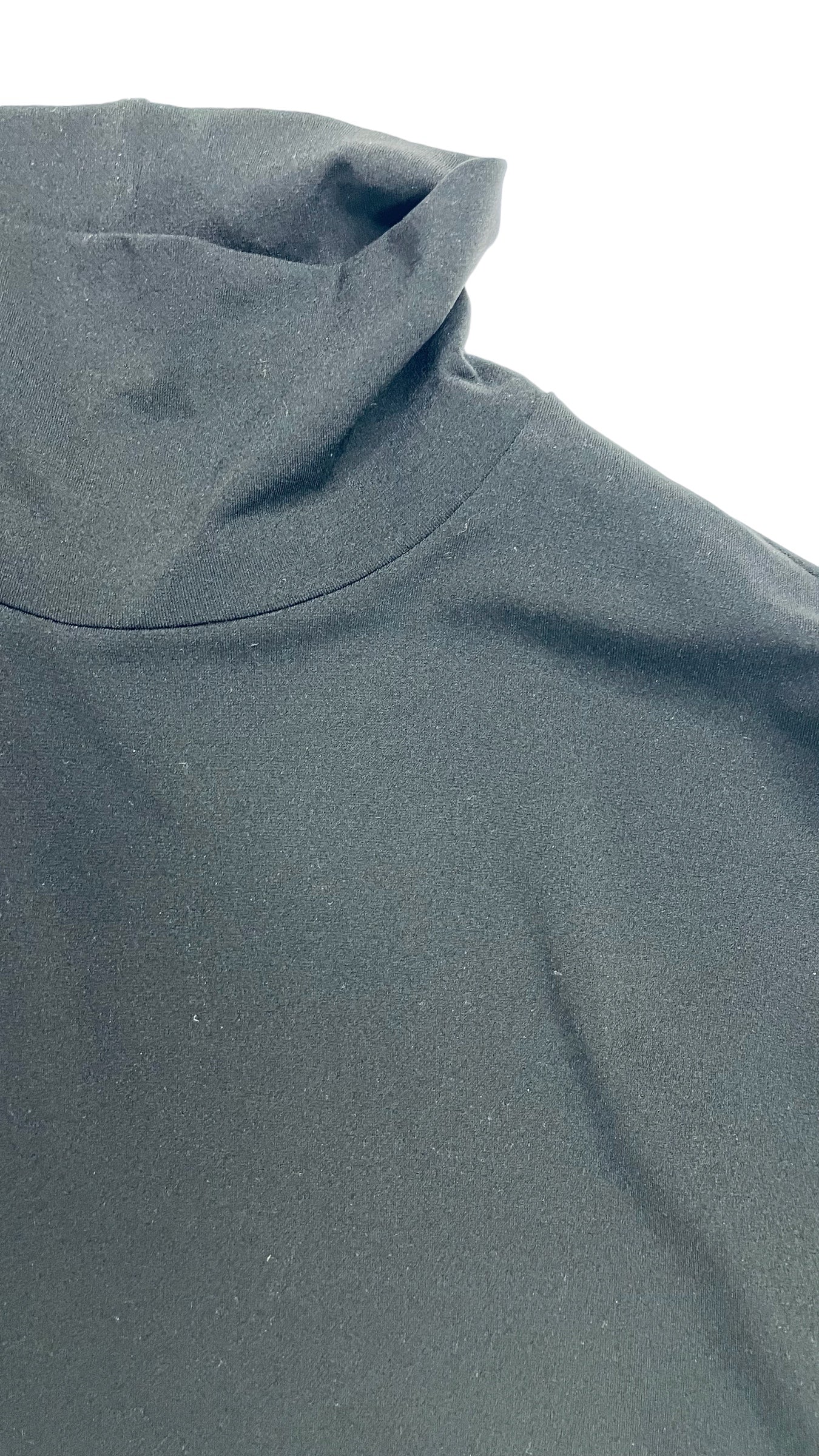 Vintage 90s ST. JOHN SPORT black knit long sleeve turtleneck - Size M