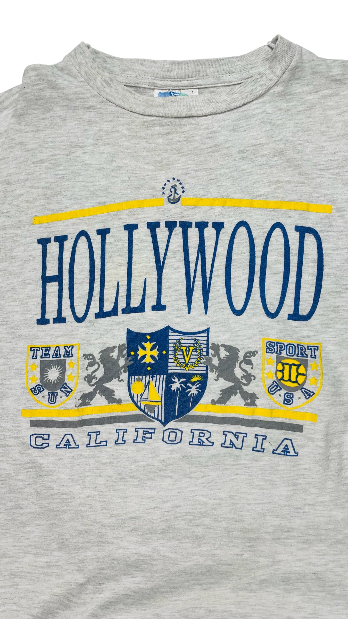 Vintage 90s heather grey Hollywood souvenier t shirt - Size L