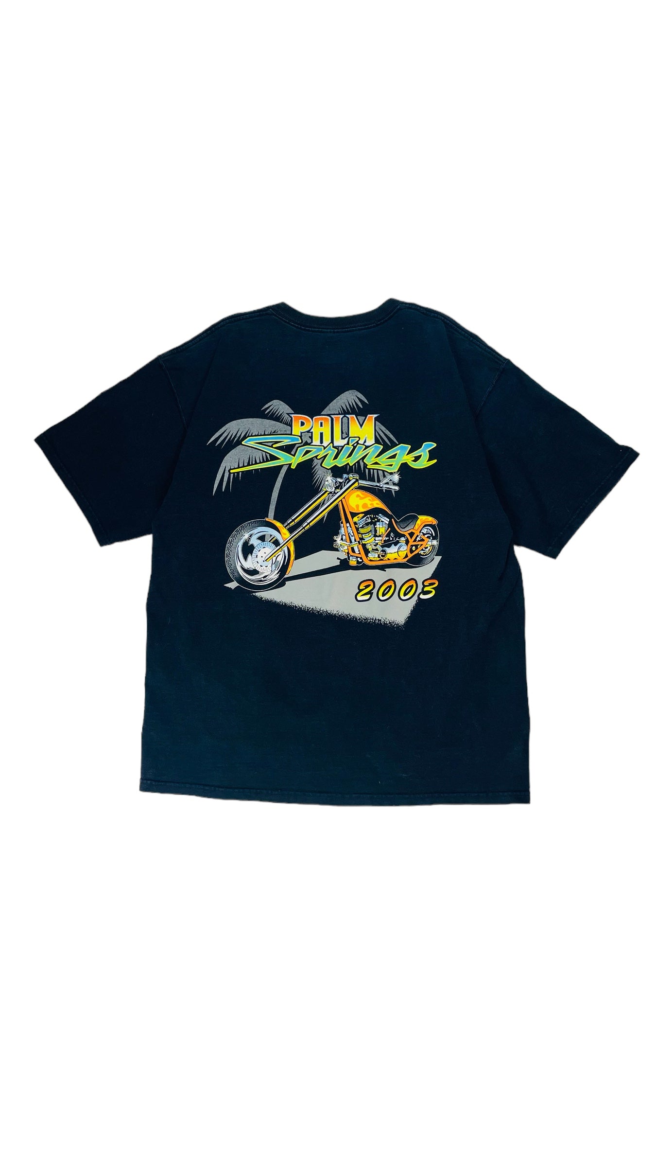 Vintage Y2K black Palm Springs souvenier t shirt - Size XL
