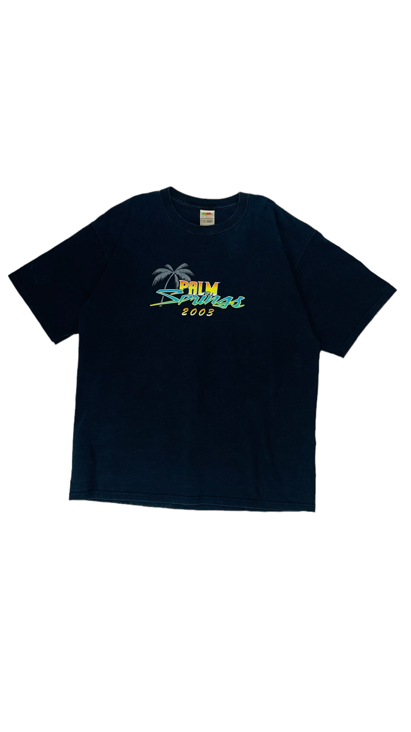 Vintage Y2K black Palm Springs souvenier t shirt - Size XL