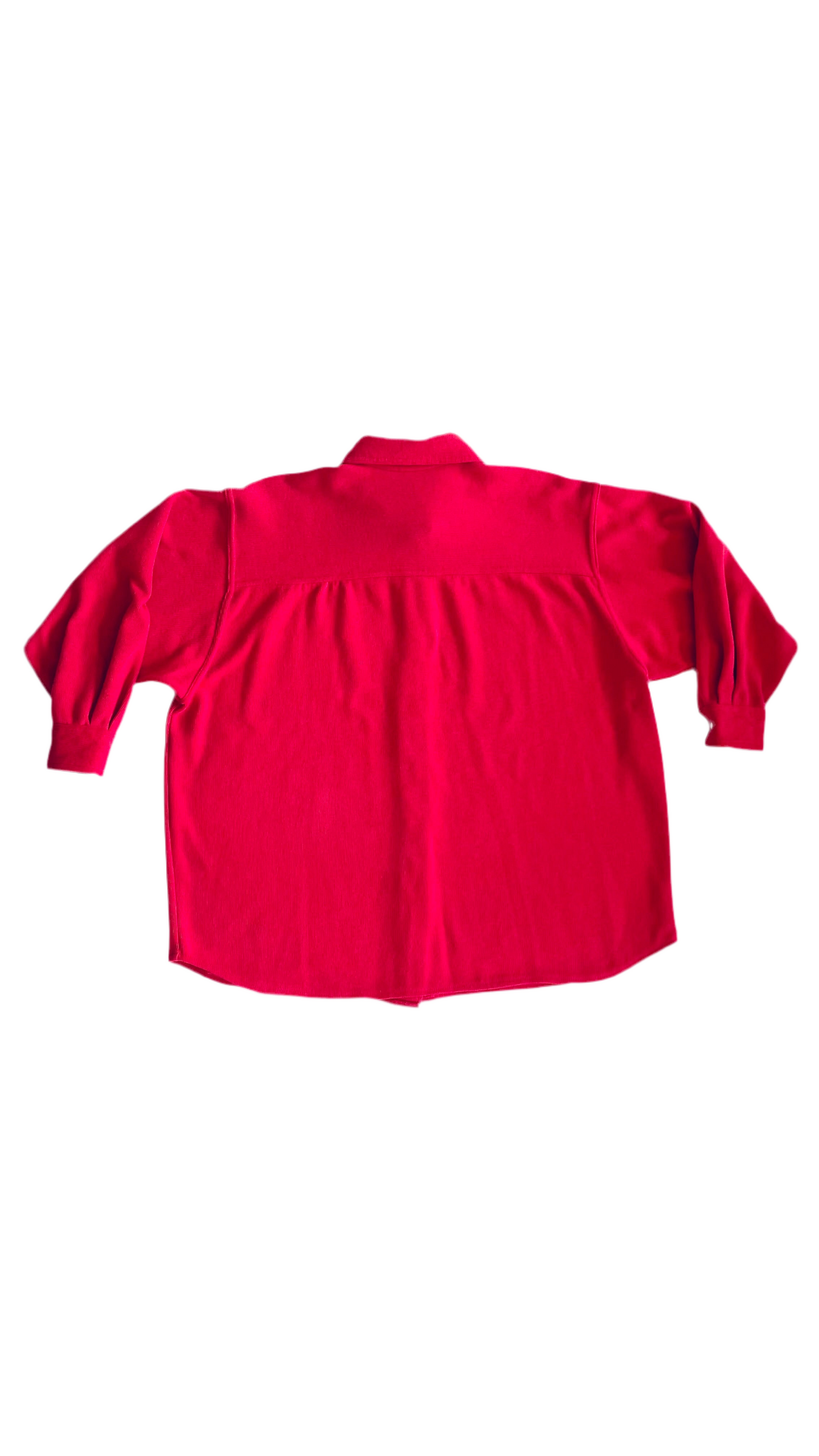Vintage 90s FORENZA red button up shirt jacket - Size S-L