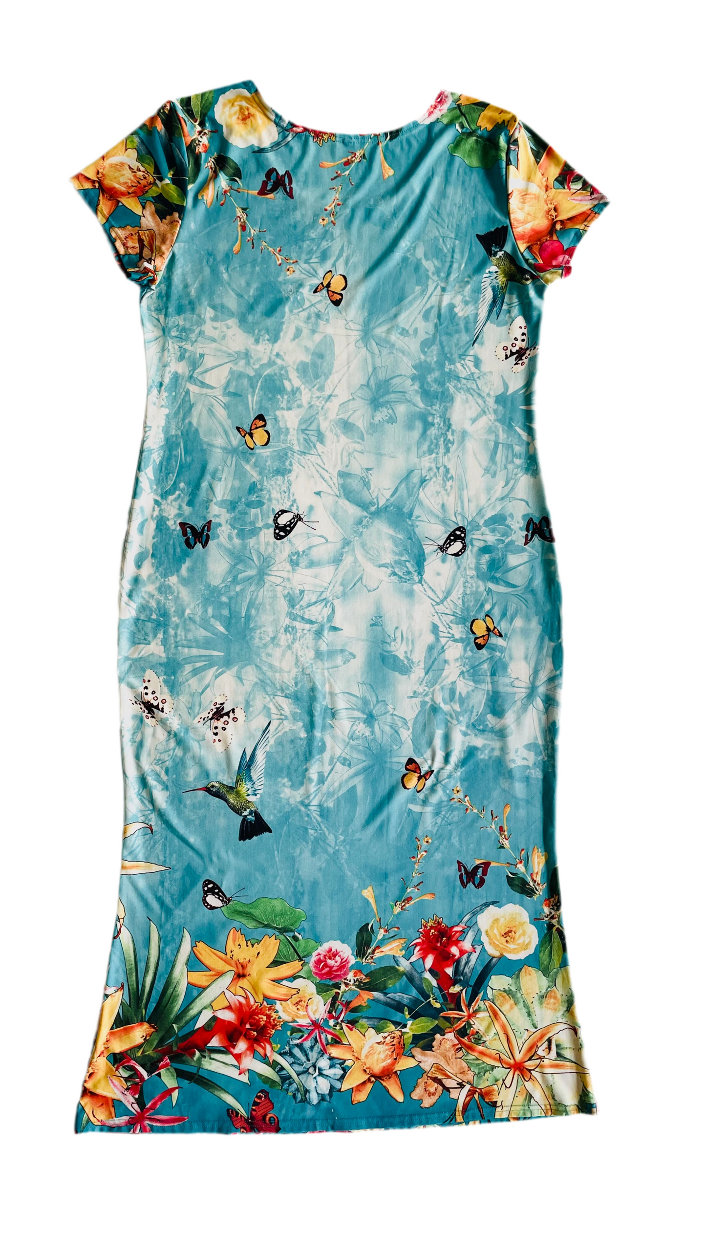 Pre-Loved nature print maxi dress - Size M-XL