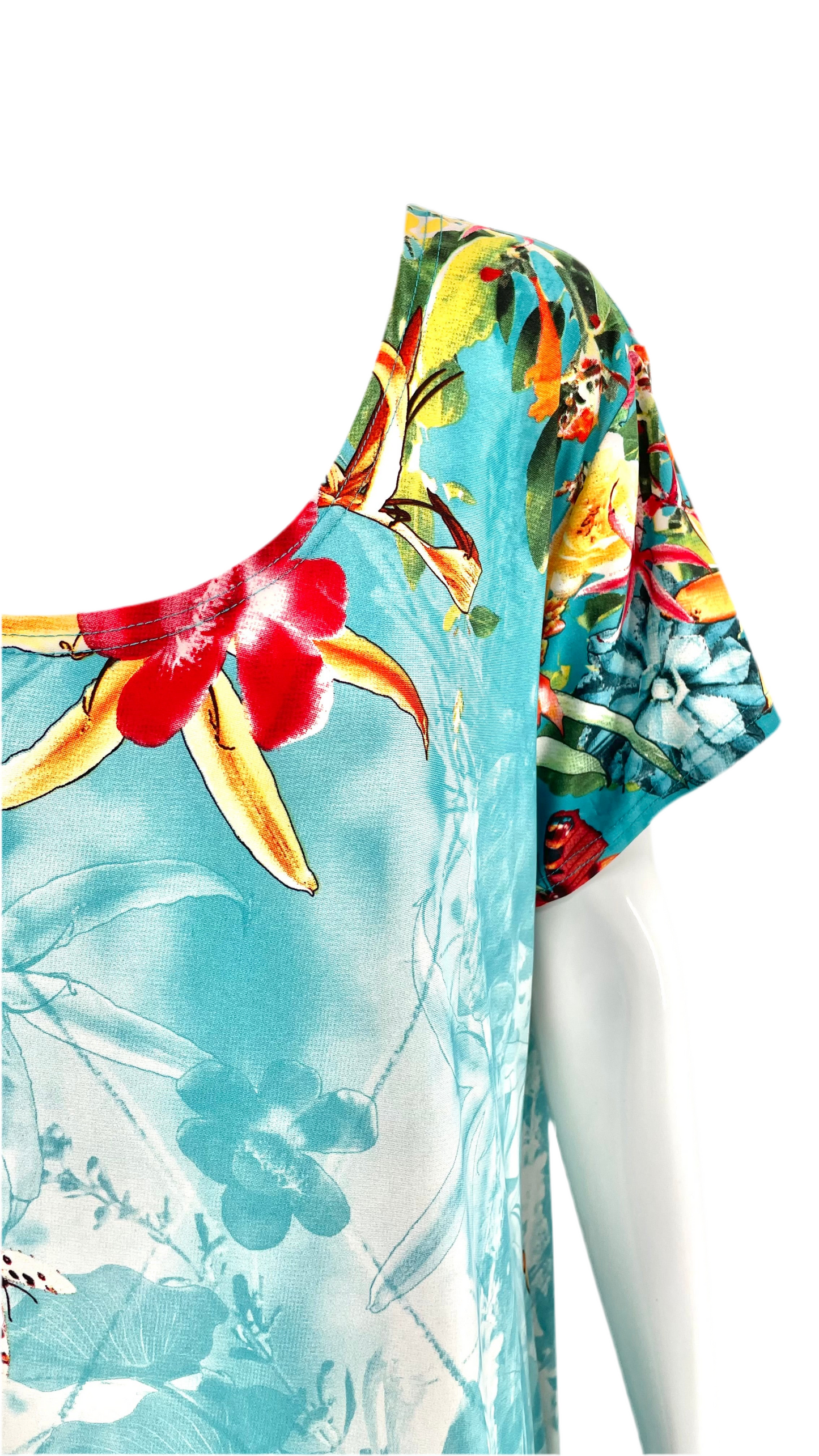 Pre-Loved nature print maxi dress - Size M-XL