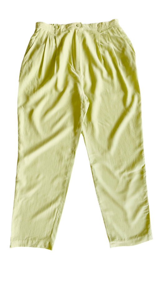 Vintage 90s lime green trousers - Size M