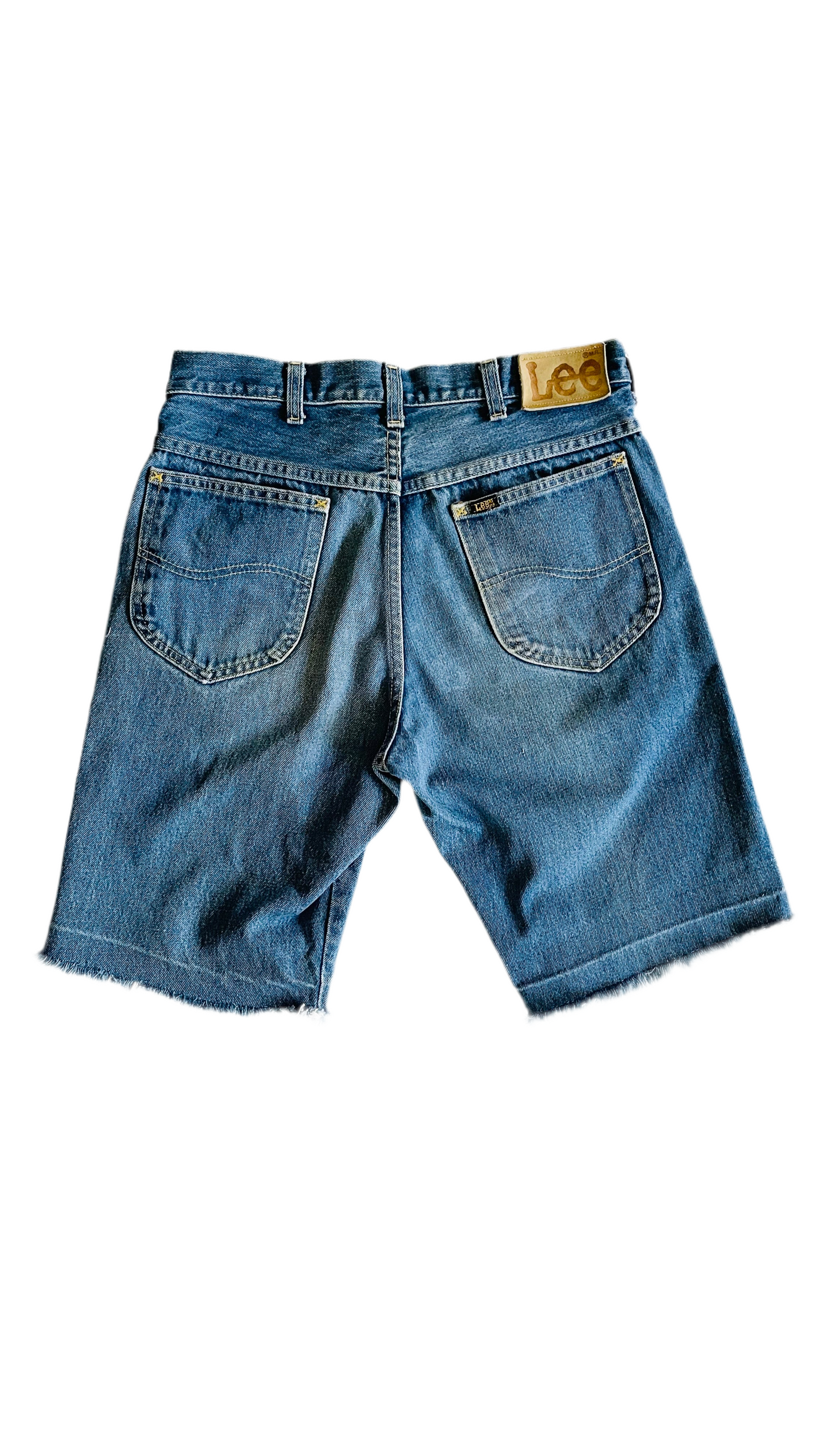 Vintage 80s LEE blue jean shorts - Size 32