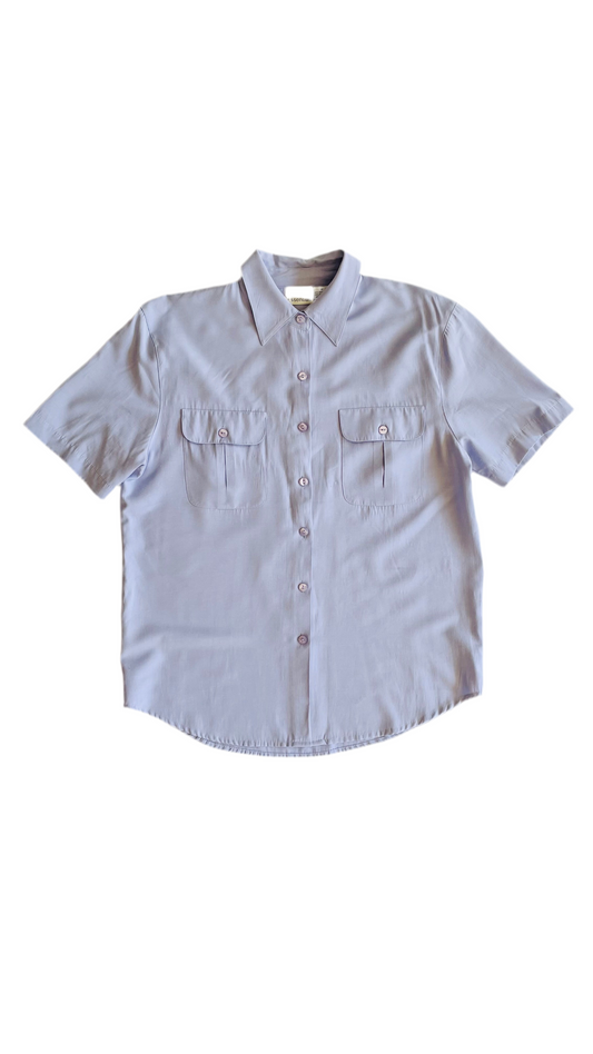 Vintage 90s lavender purple button up shirt - Size M