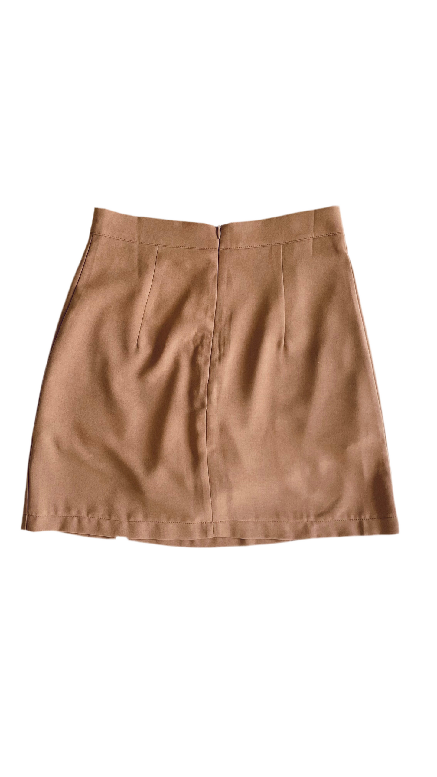 Pre-Loved peach toned mini skort - Size S