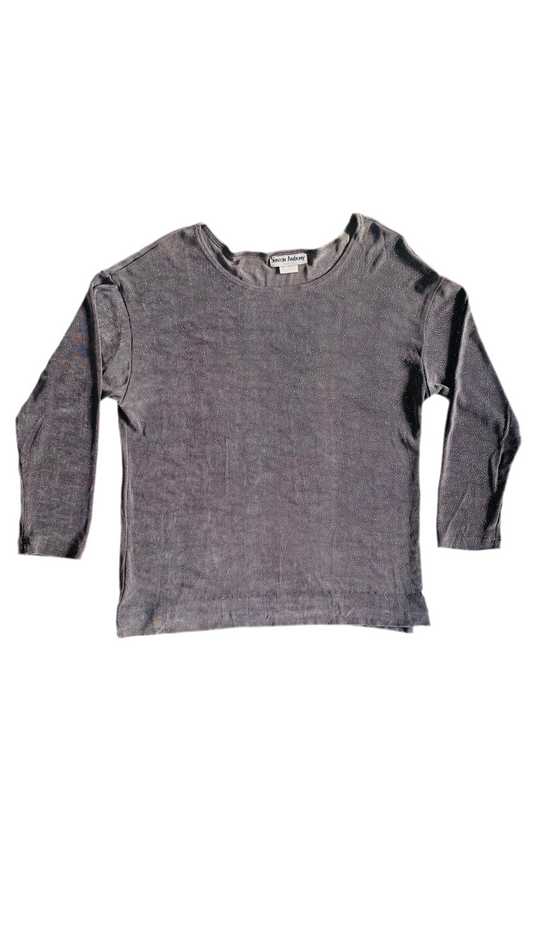 Vintage 90s grey glitter tunic or mini dress - Size S-XL