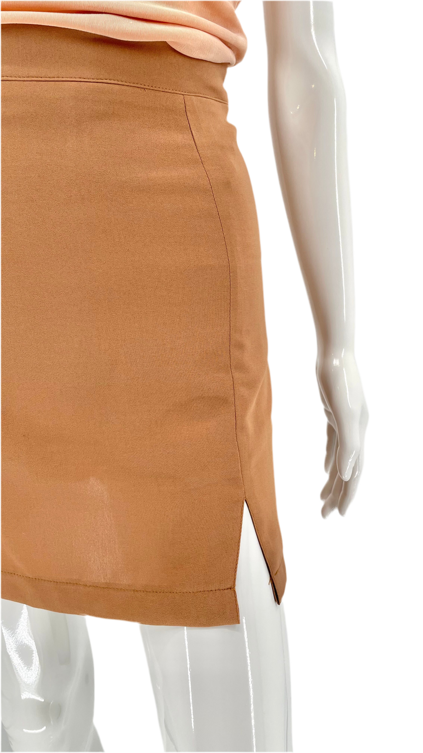 Pre-Loved peach toned mini skort - Size S