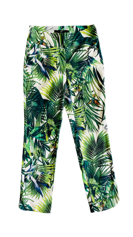 Pre-Loved tropical print pants - Size XS