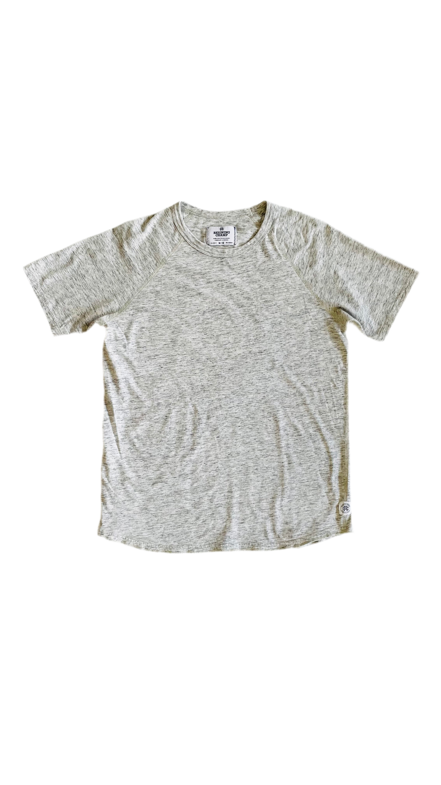 Pre-Loved REIGNING CHAMP grey melange t-shirt - Size M