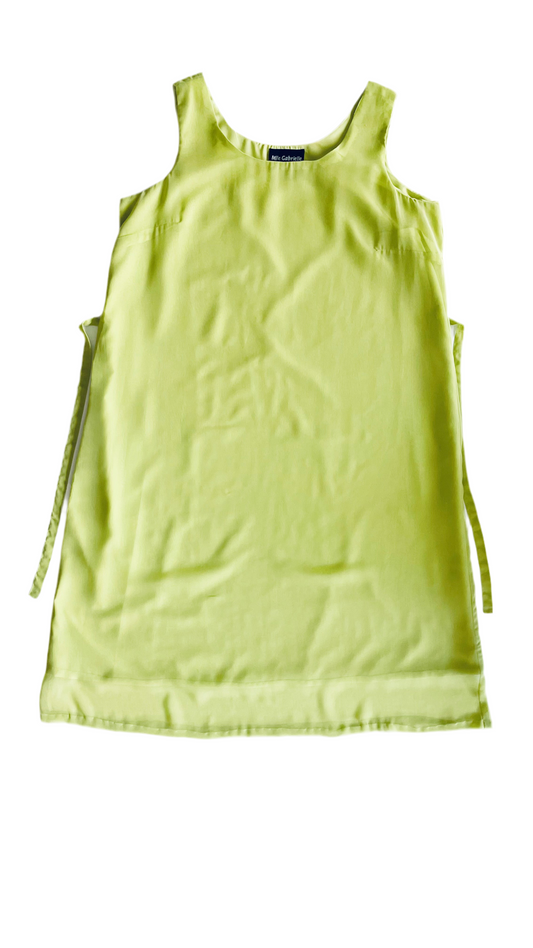 Pre-Loved citrus green maxi dress - Size M - XXL