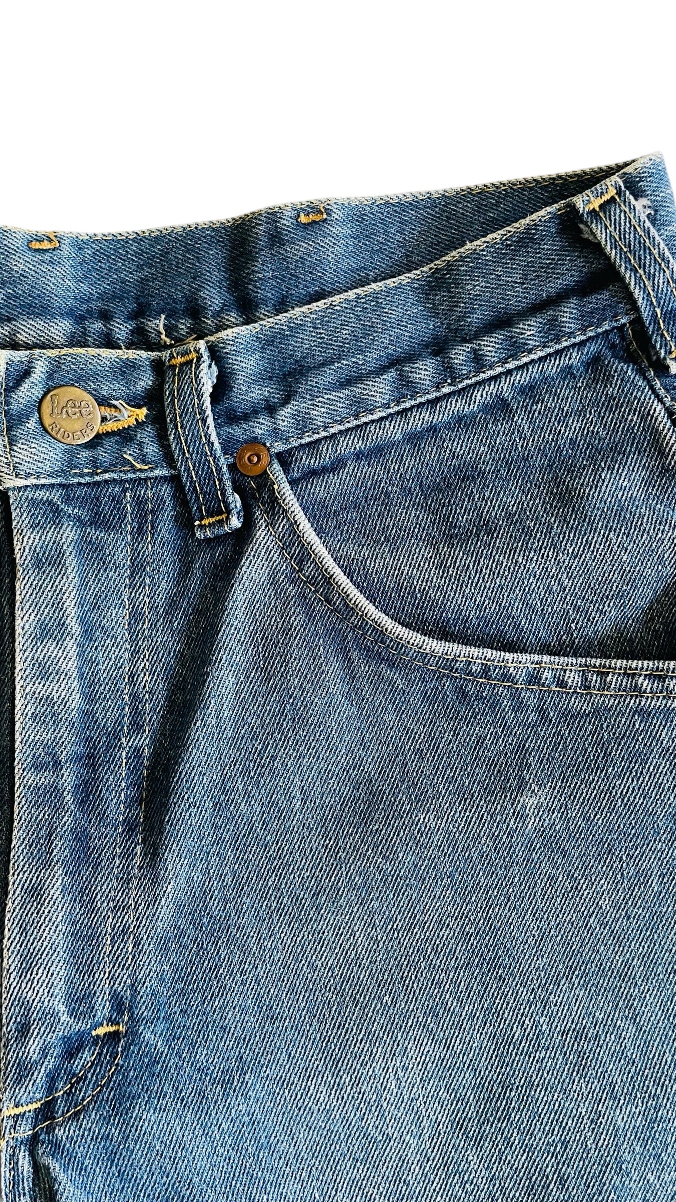 Vintage 80s LEE blue jean shorts - Size 32