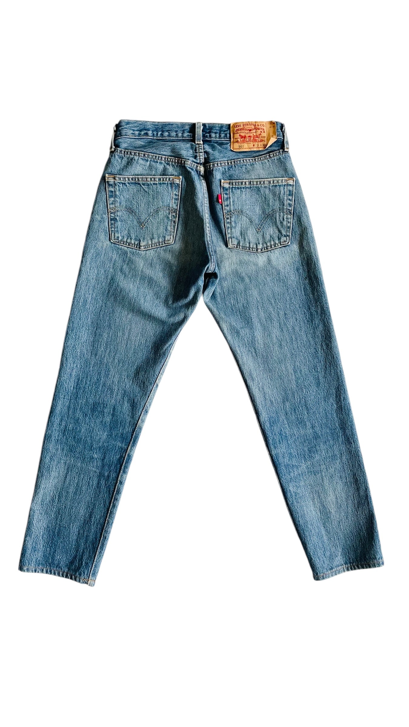 Pre-Loved LEVI’S 501s blue jeans - Size 29 x 29